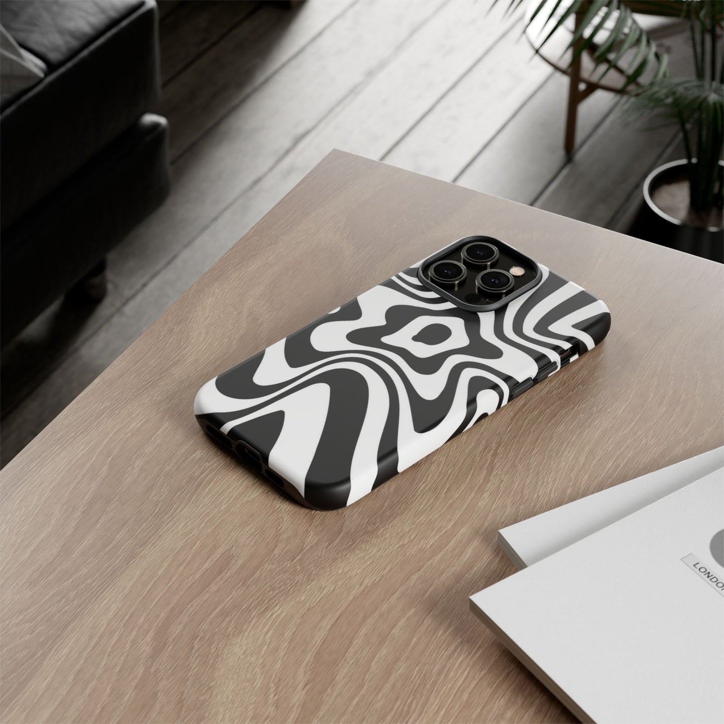 Black Swirl Phone Case