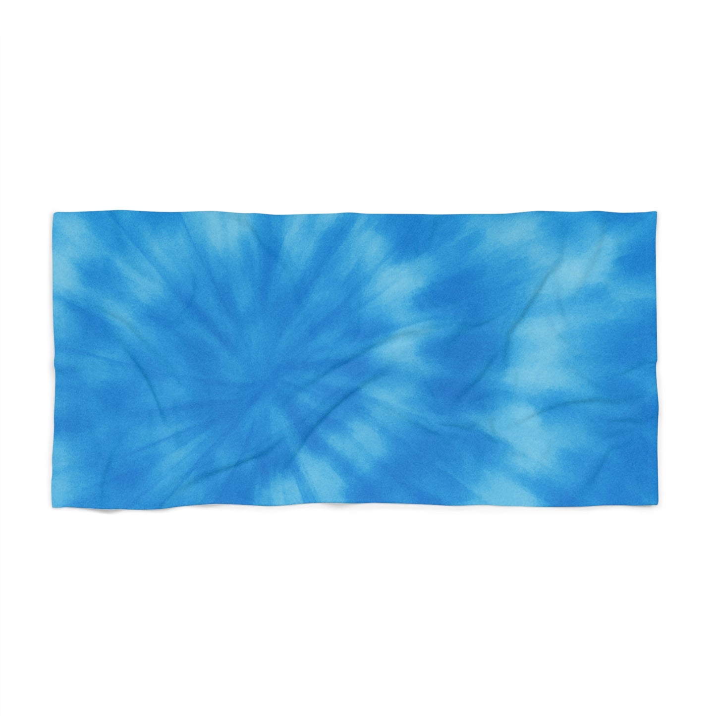 Blue Tie-Dye Beach Towel