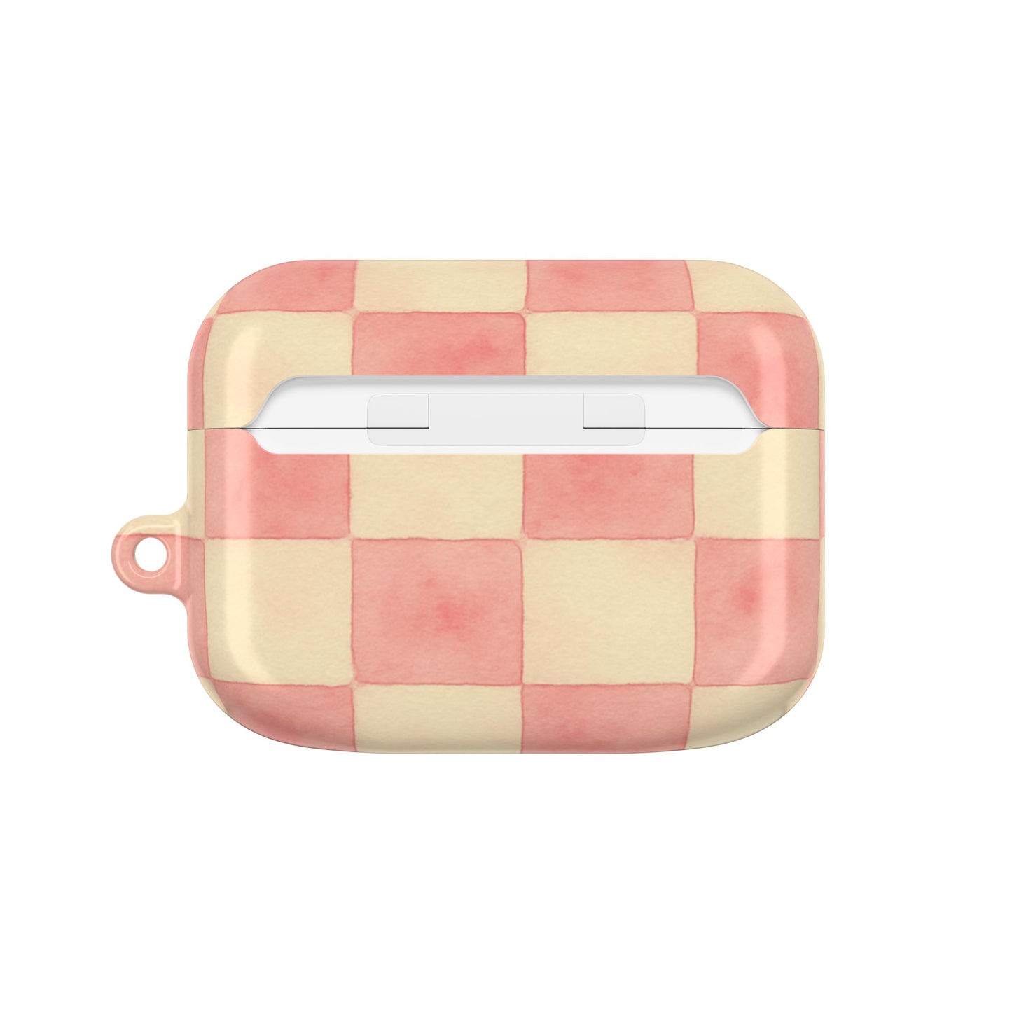 Pink Checkered AirPod Case