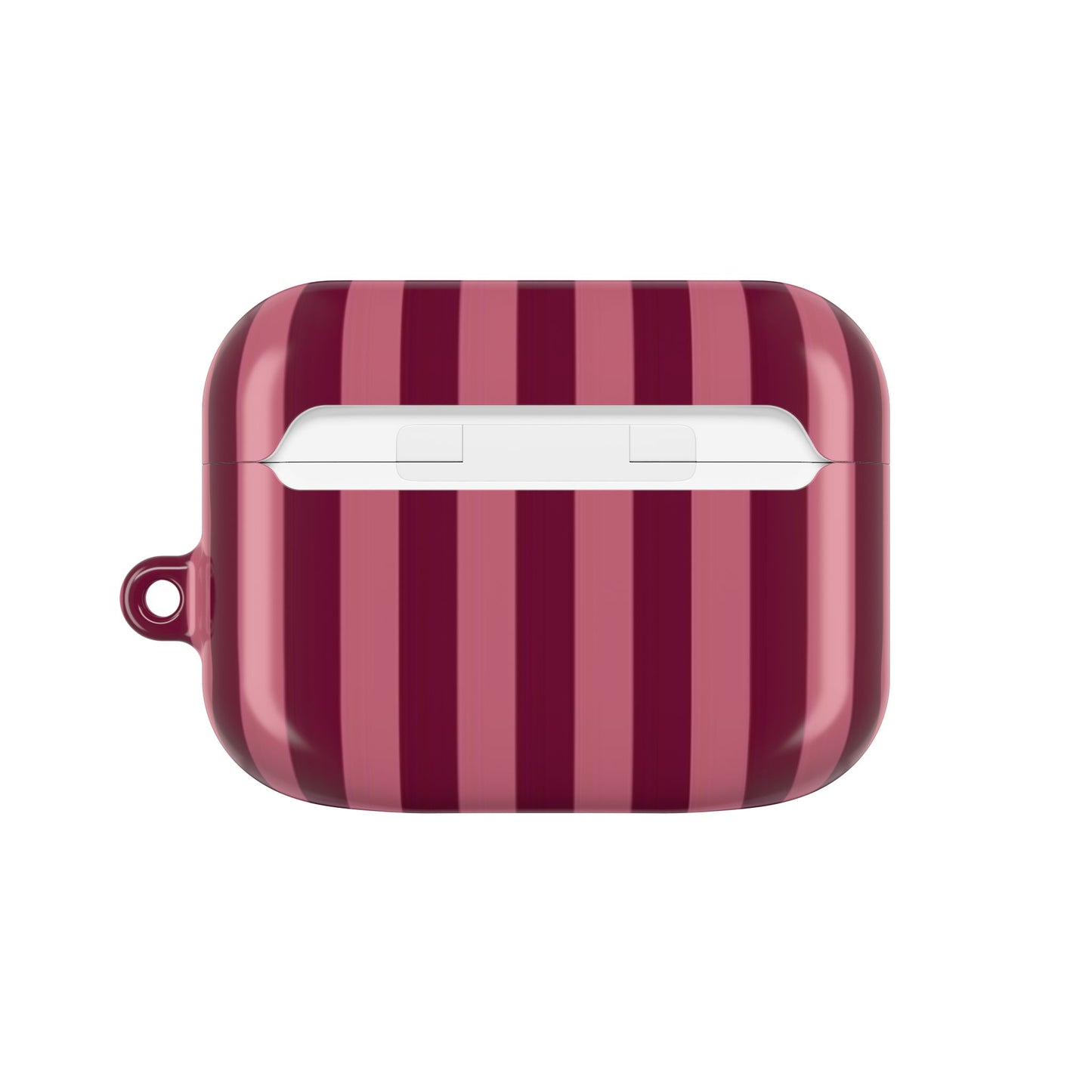 Burgundy Stripe AirPod Cases