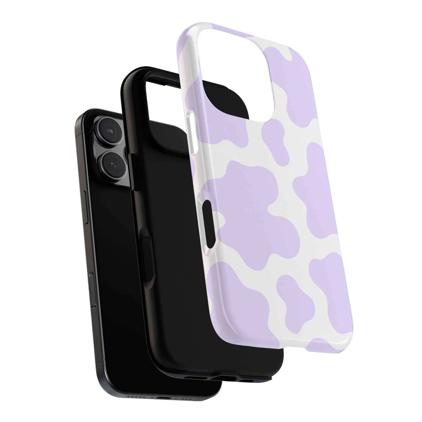 Purple Cow Print Phone Case