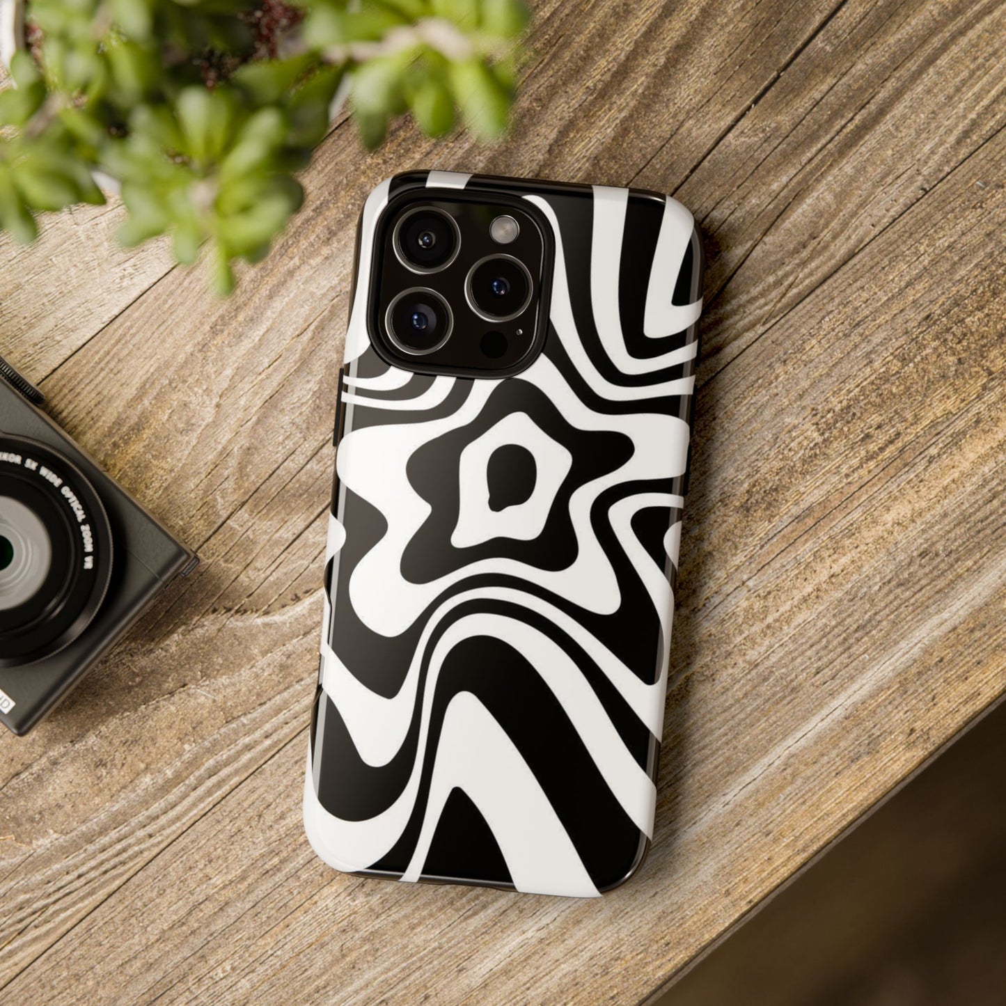 Black Swirl Phone Case