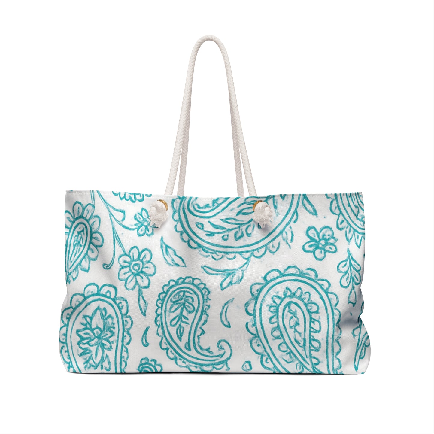 Blue Paisley Weekender Bag