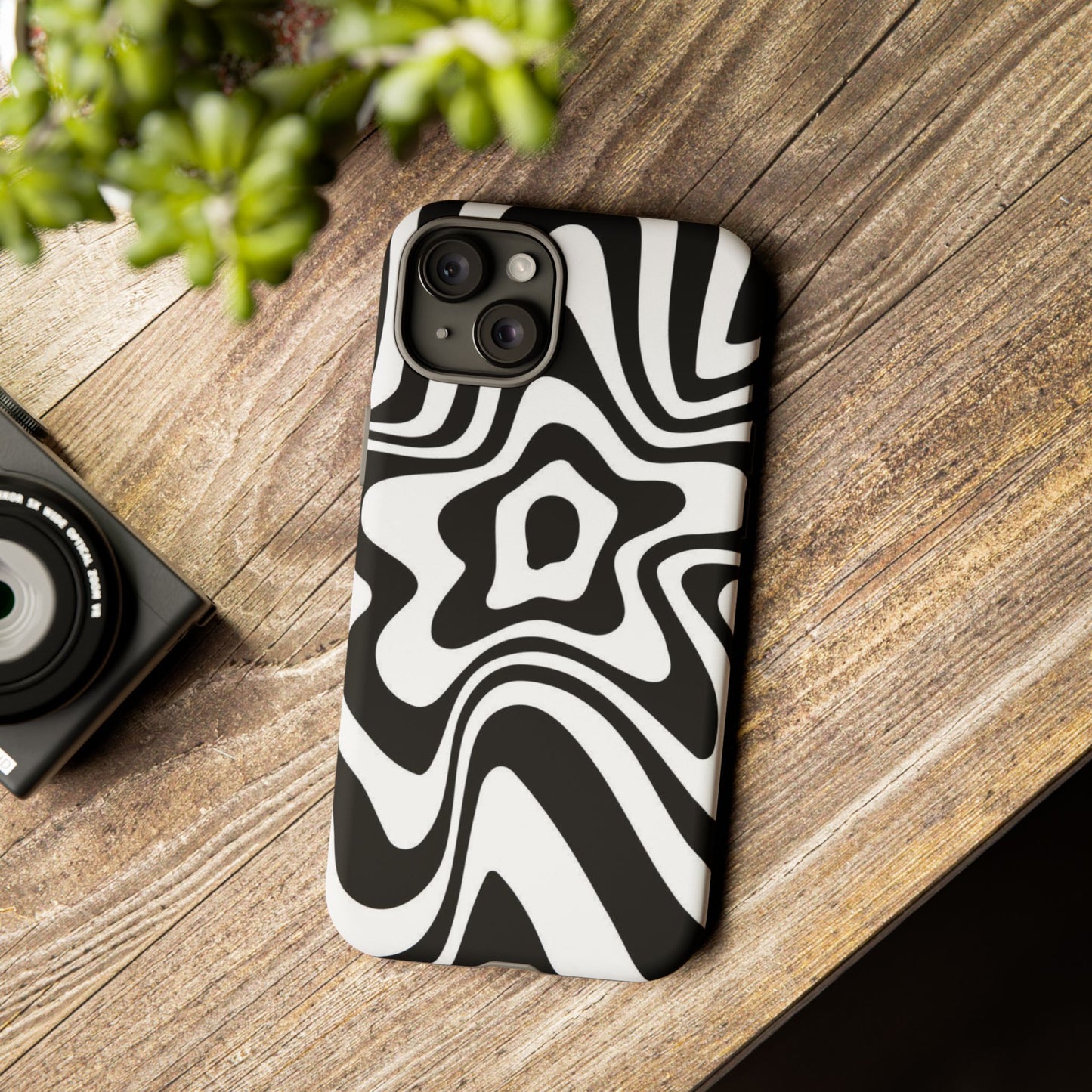 Black Swirl Phone Case