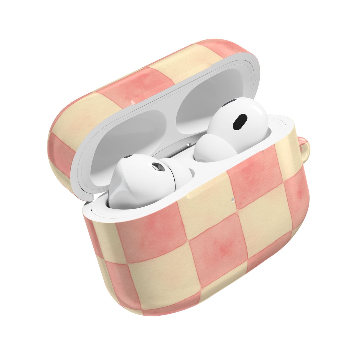 Pink Checkered AirPod Case