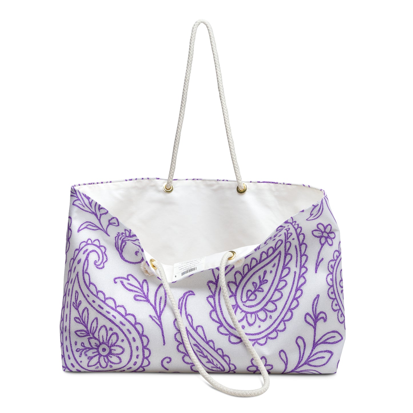 Purple Paisley Weekender Bag