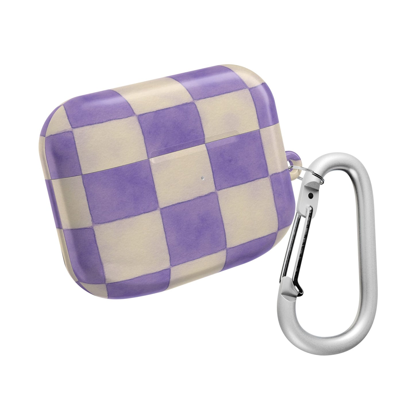 Purple Checkered AirPod Case