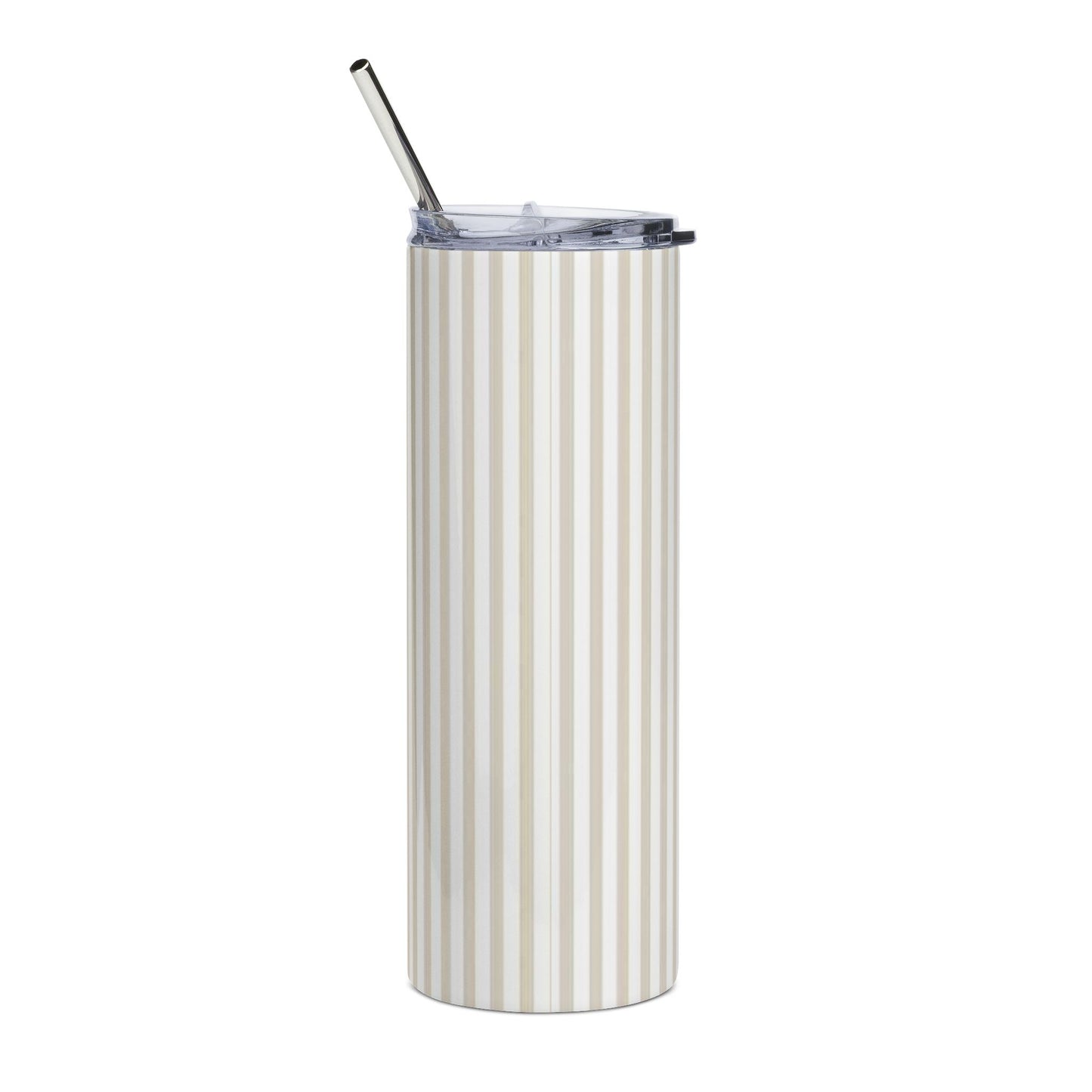 Beige Stripes Tumbler | 20oz