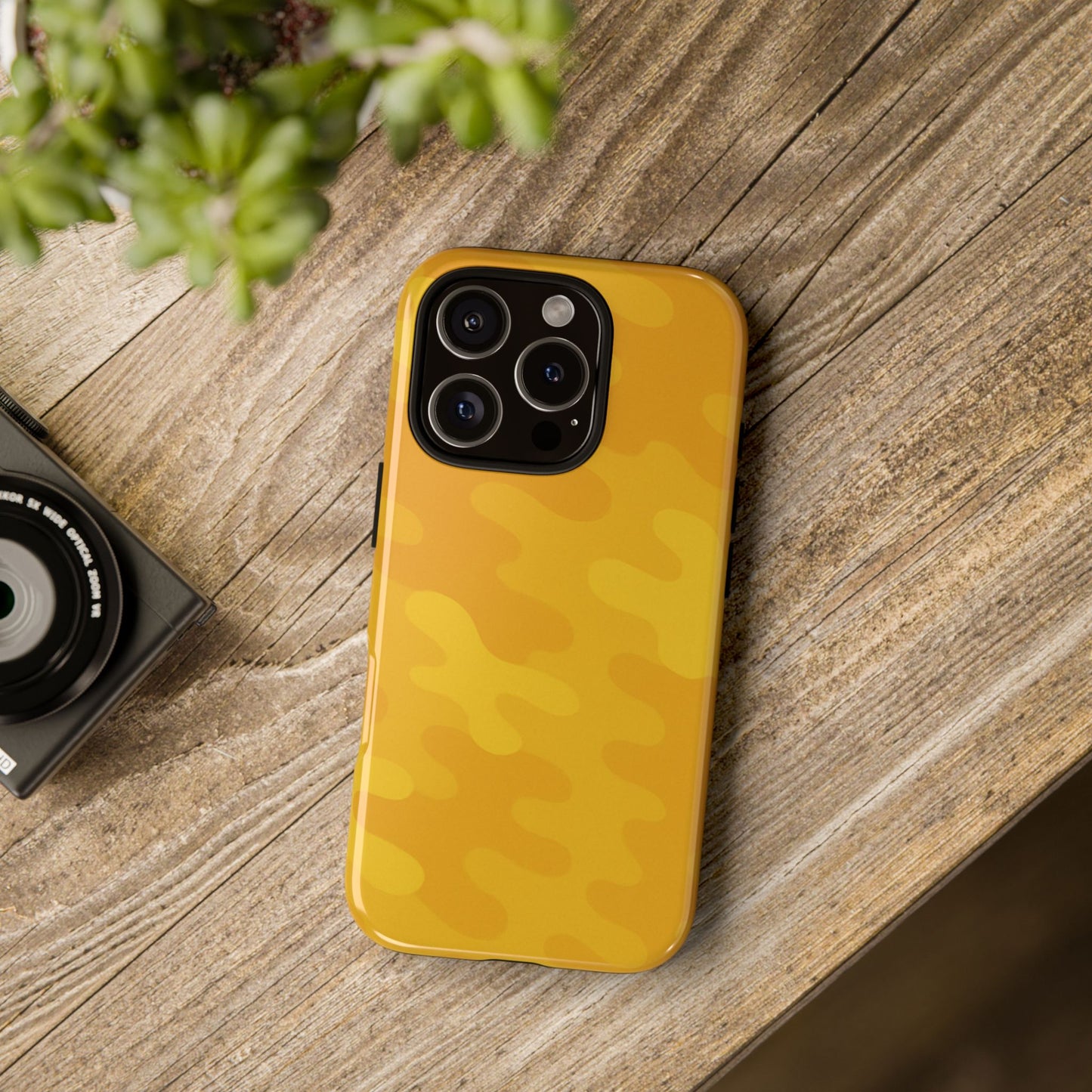 Yellow Camo Phone Case