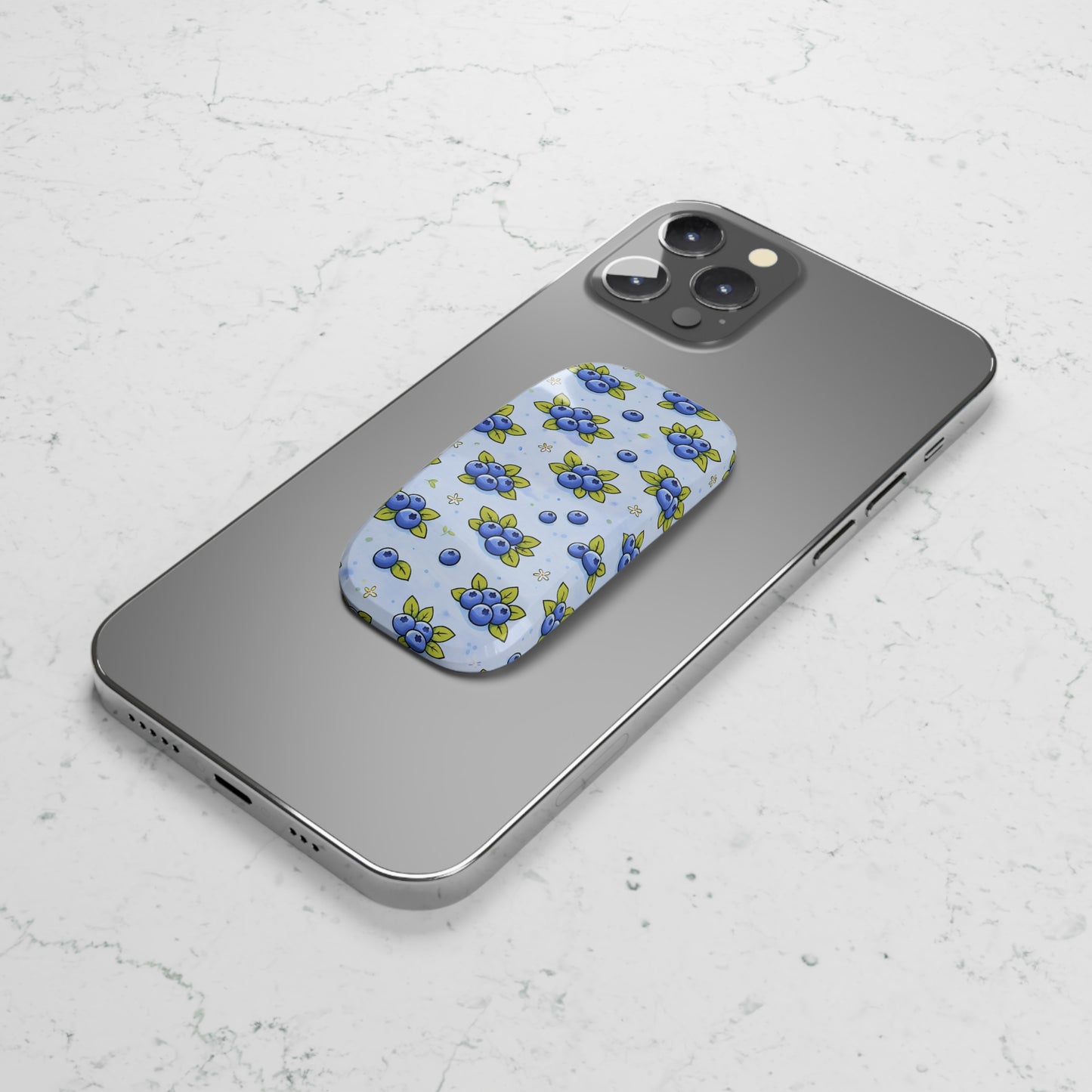 Light Blue Blueberry Phone Grip