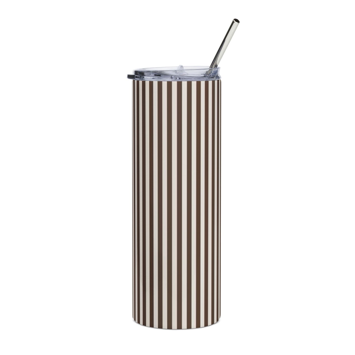 Brown Striped Tumbler | 20oz