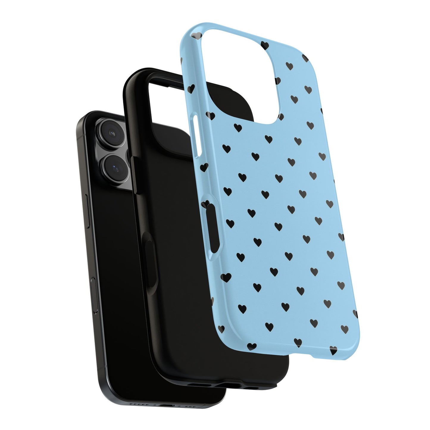 Blue Mini Heart Phone Case
