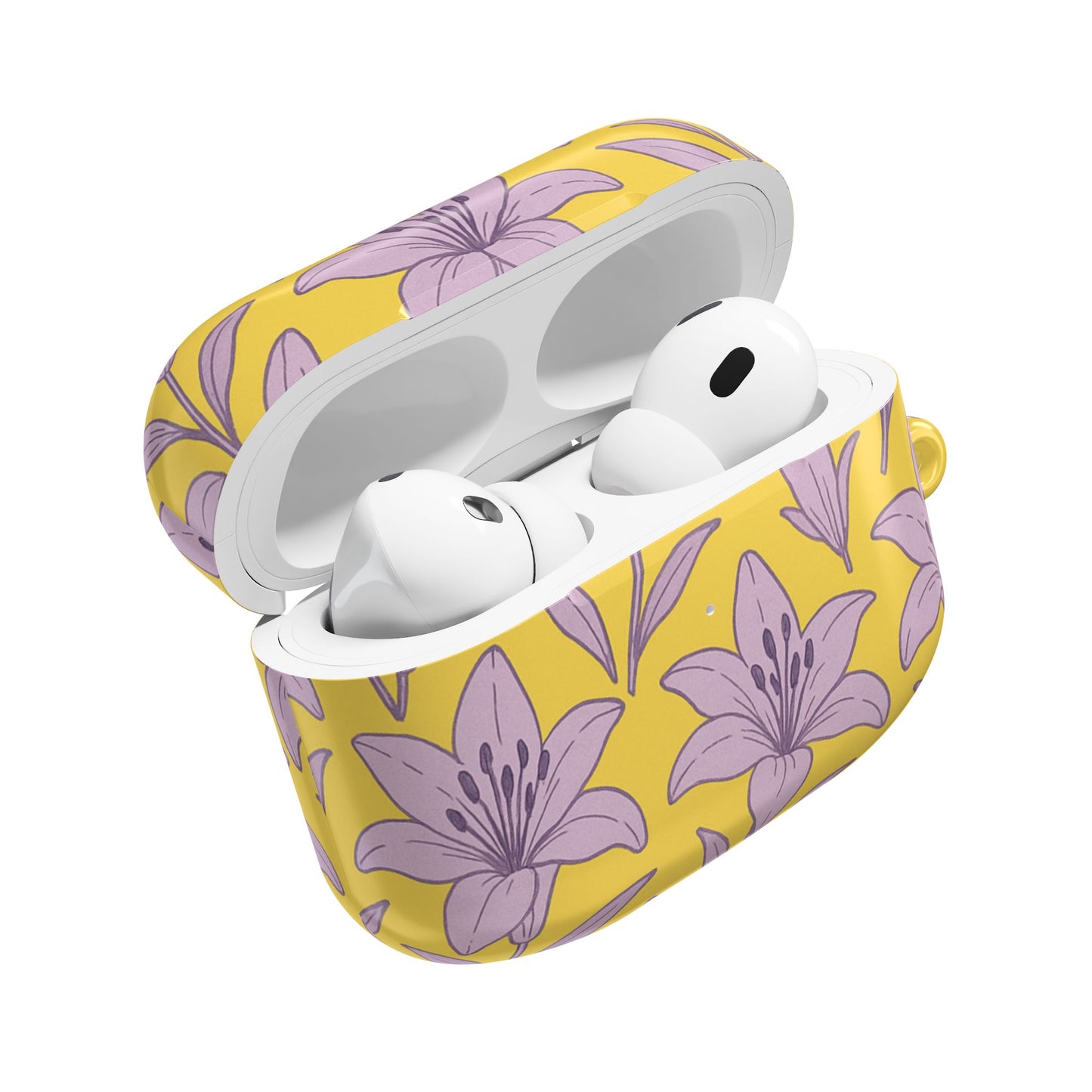 Purple Lily AirPod Case