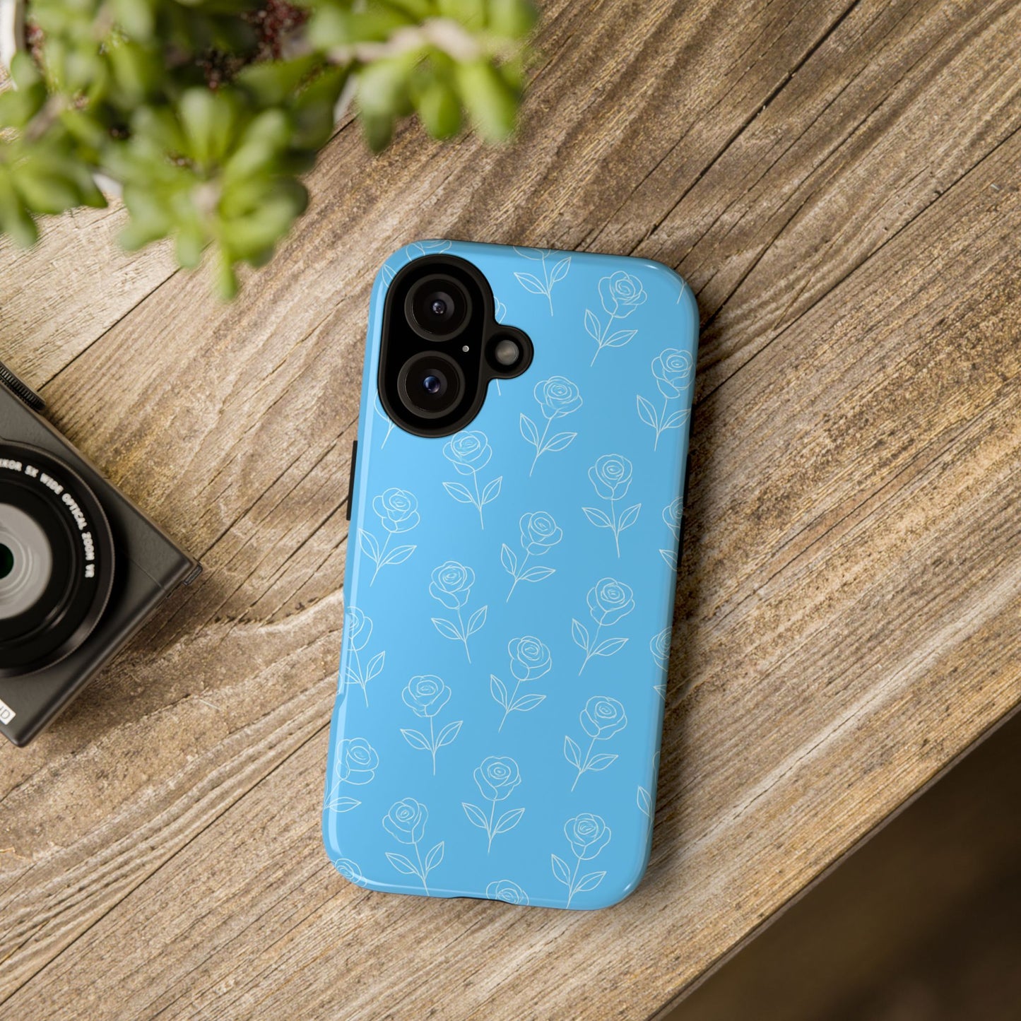 Blue Dainty Floral Case