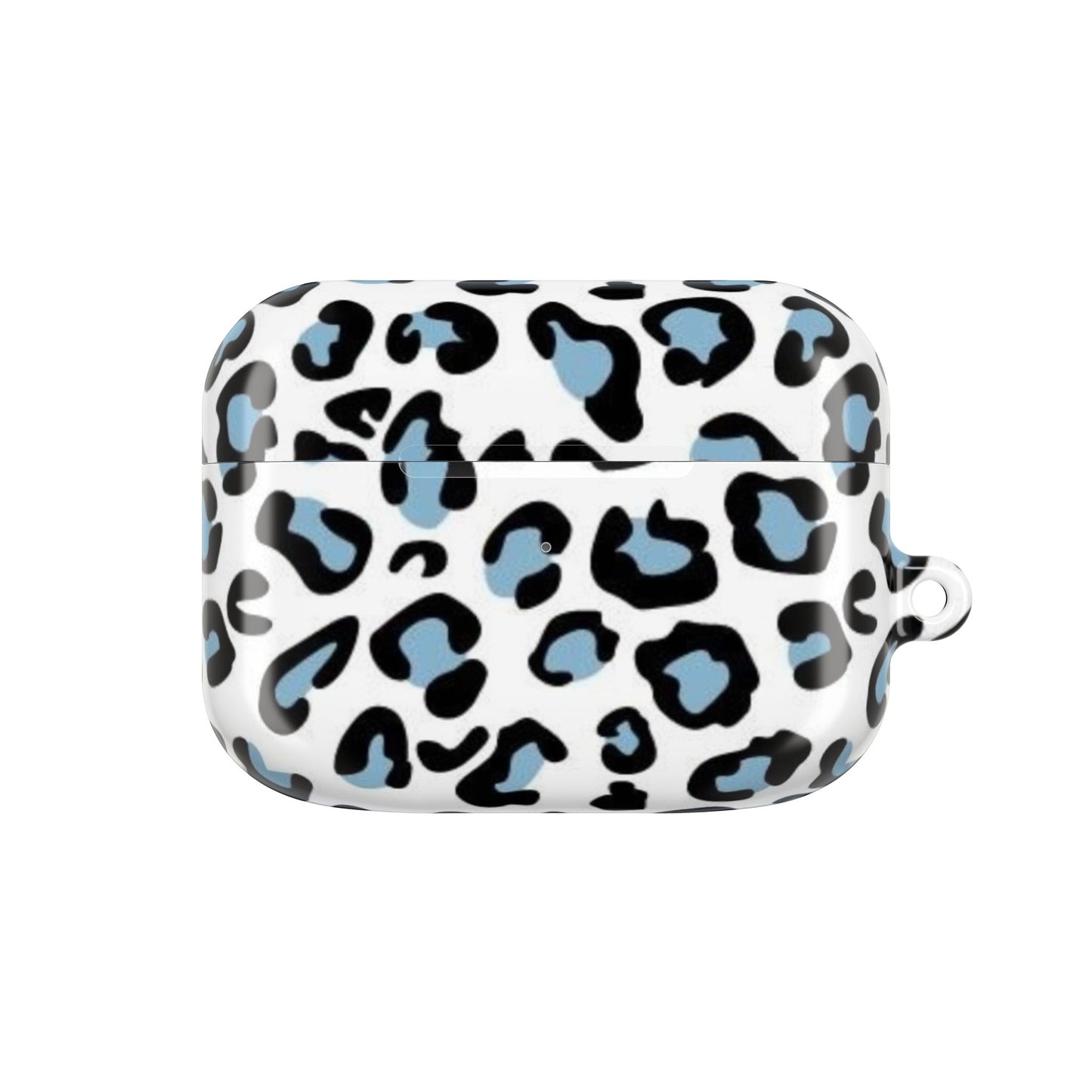 Light Blue Leopard Print AirPod Case