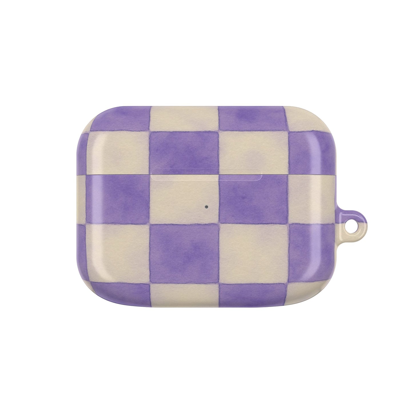 Purple Checkered AirPod Case