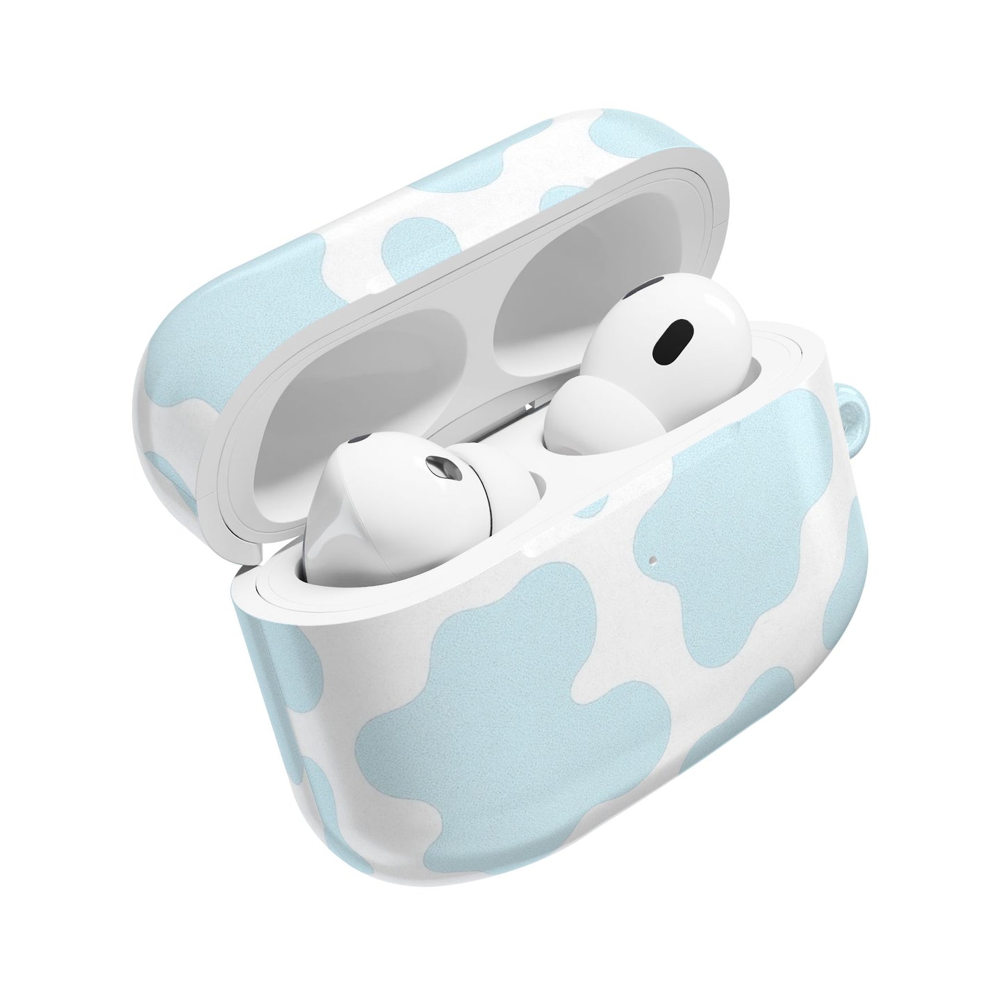 Blue Cow Print AirPod Case