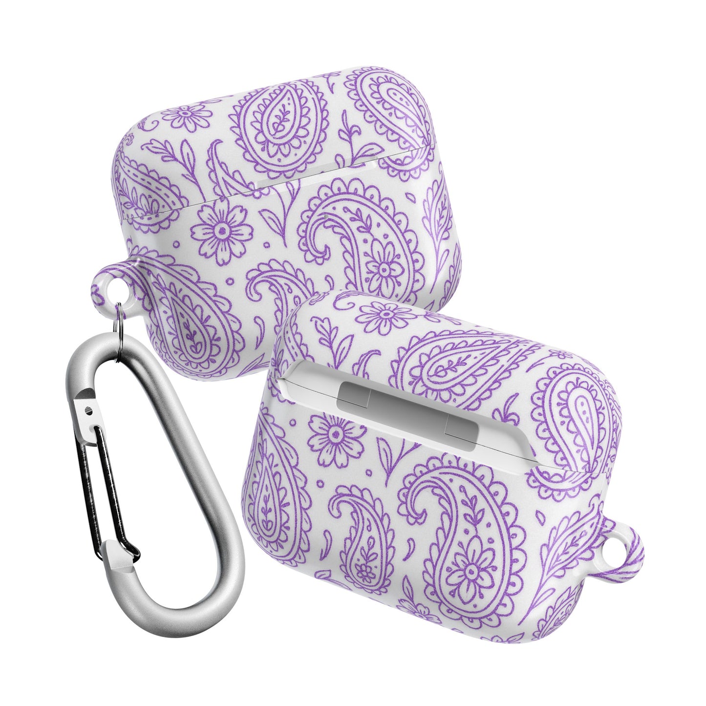 Purple Paisley AirPod Case