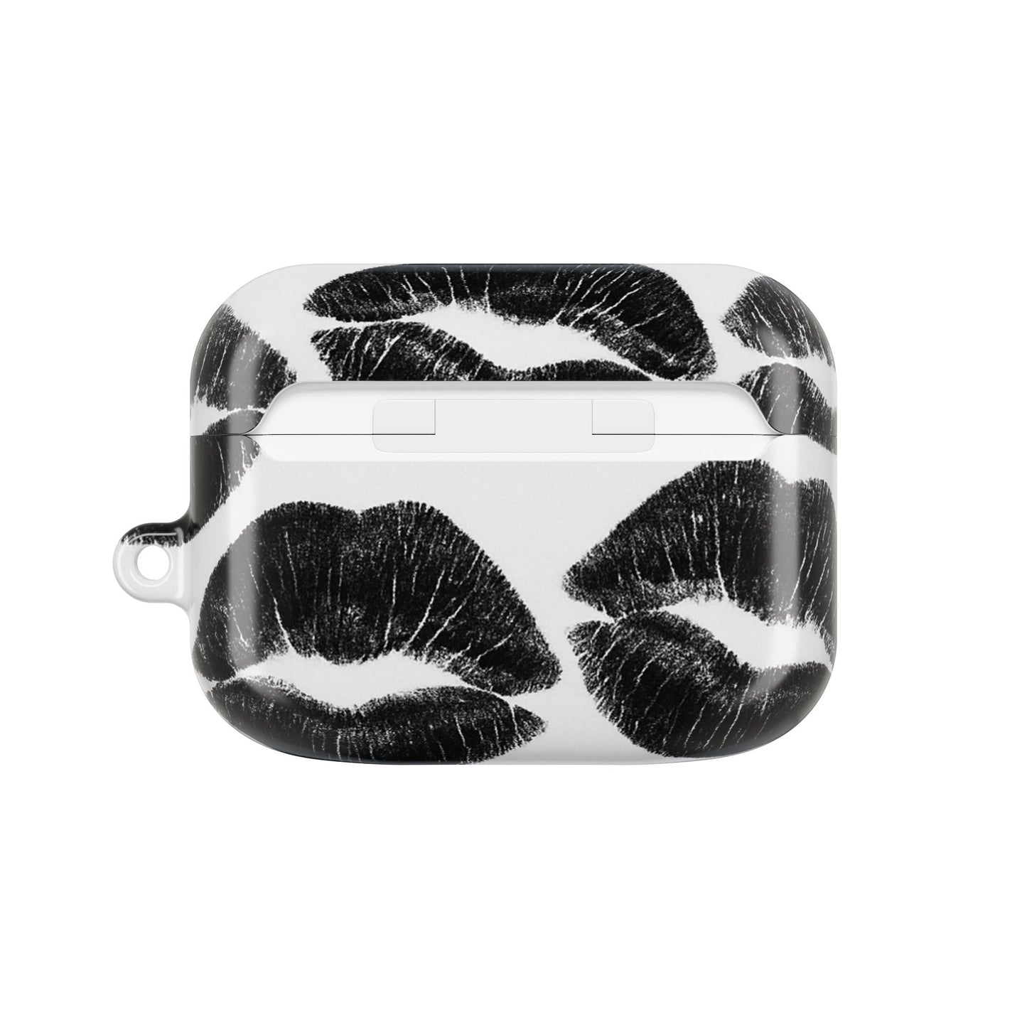 Black Kiss Print AirPod Case
