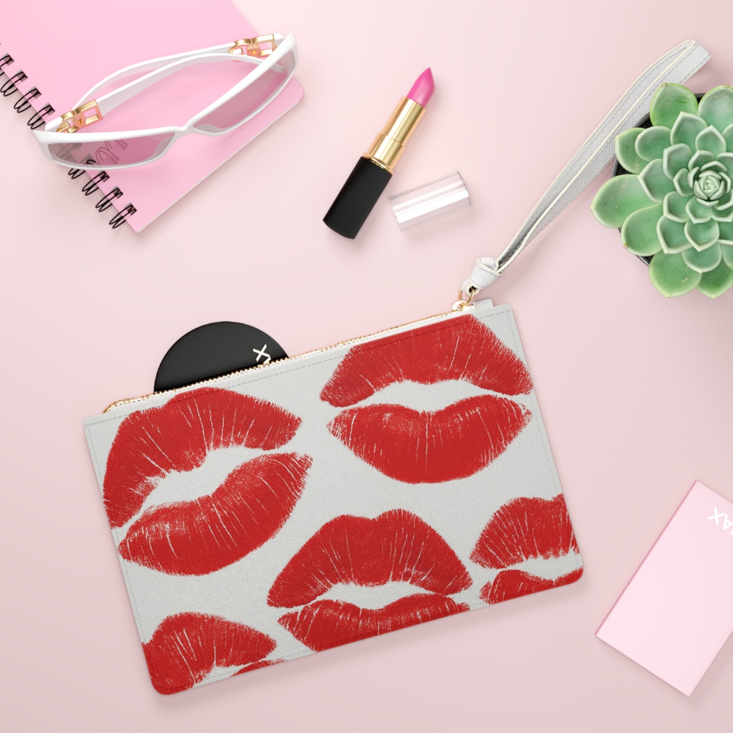 Red Lipstick Clutch Bag