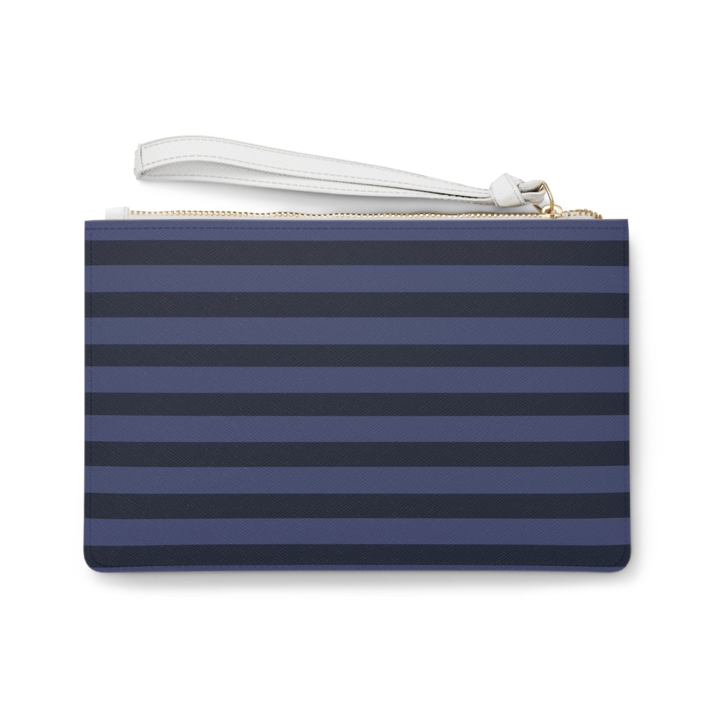 Navy Stripe Clutch Bag