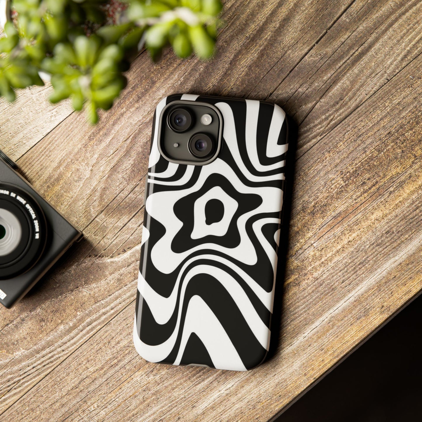 Black Swirl Phone Case