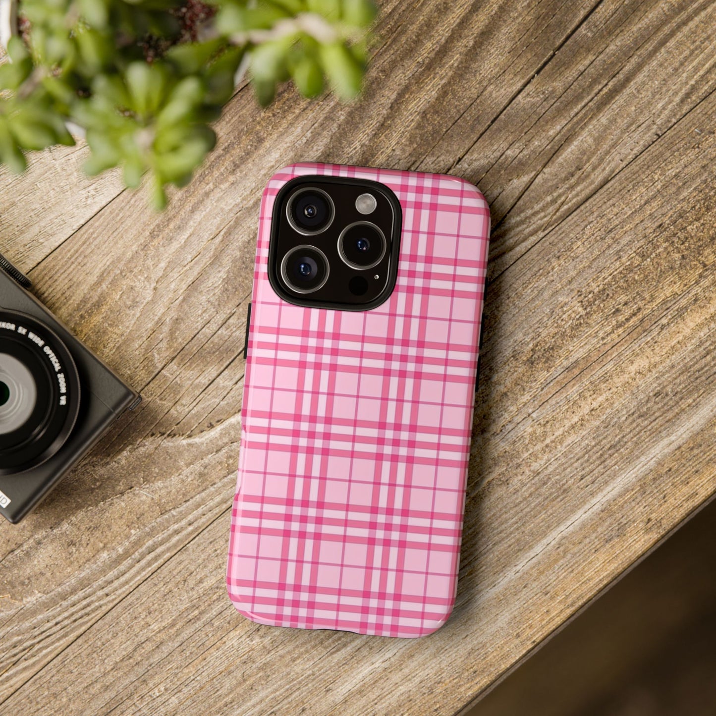 Pink Plaid Phone Case