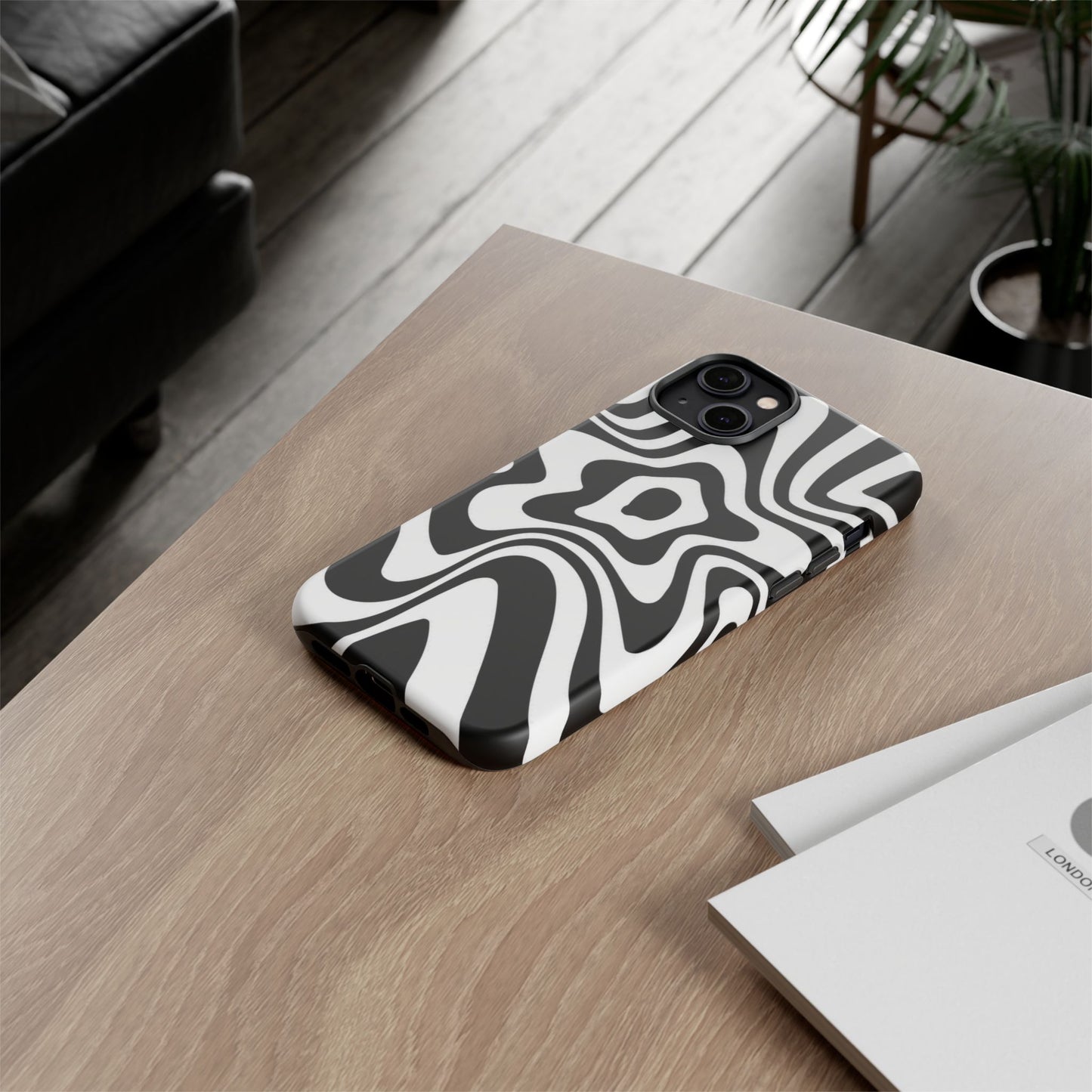 Black Swirl Phone Case