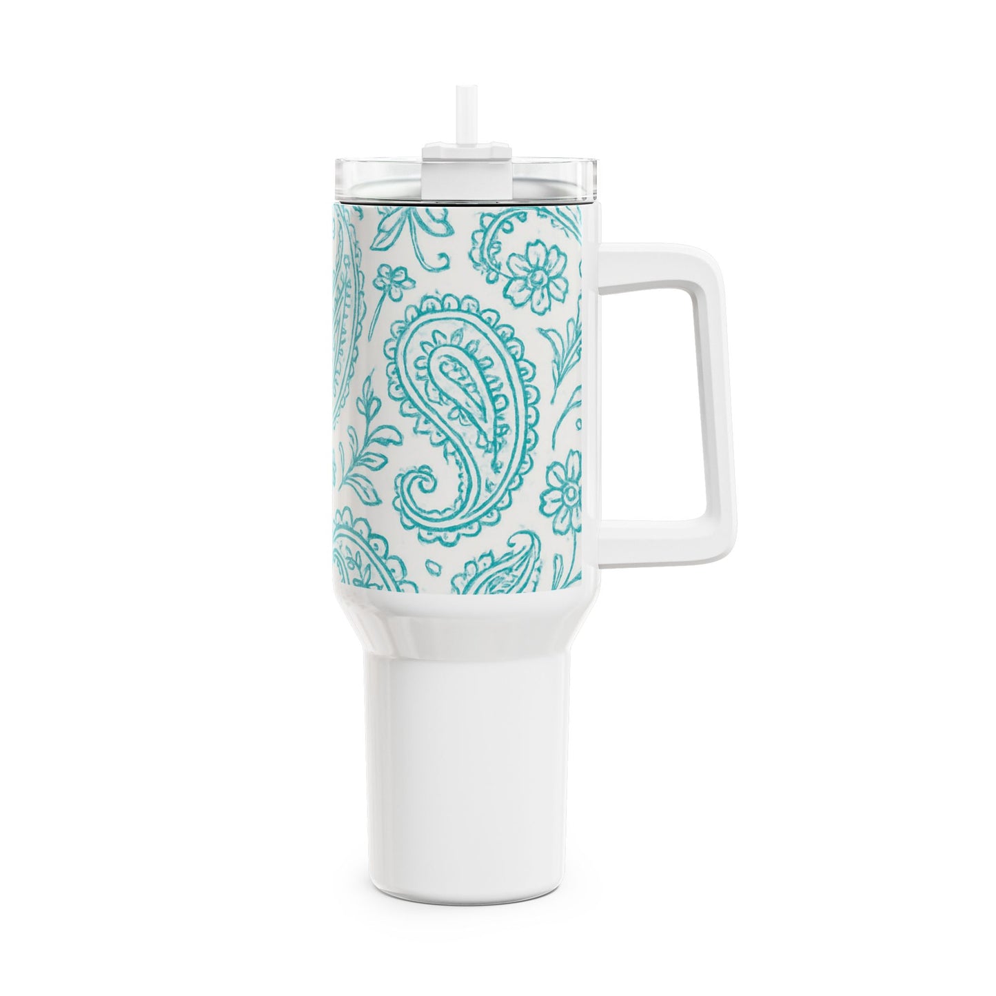 Blue Paisley Tumbler | 40oz