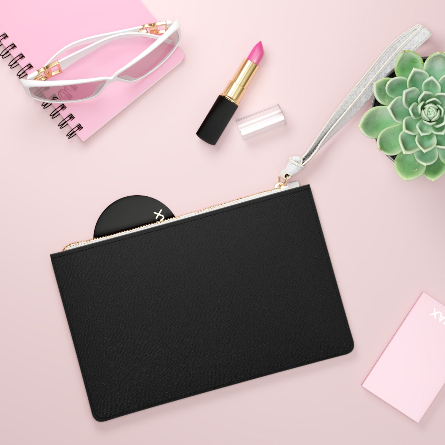 Black Clutch Bag-Personalizable