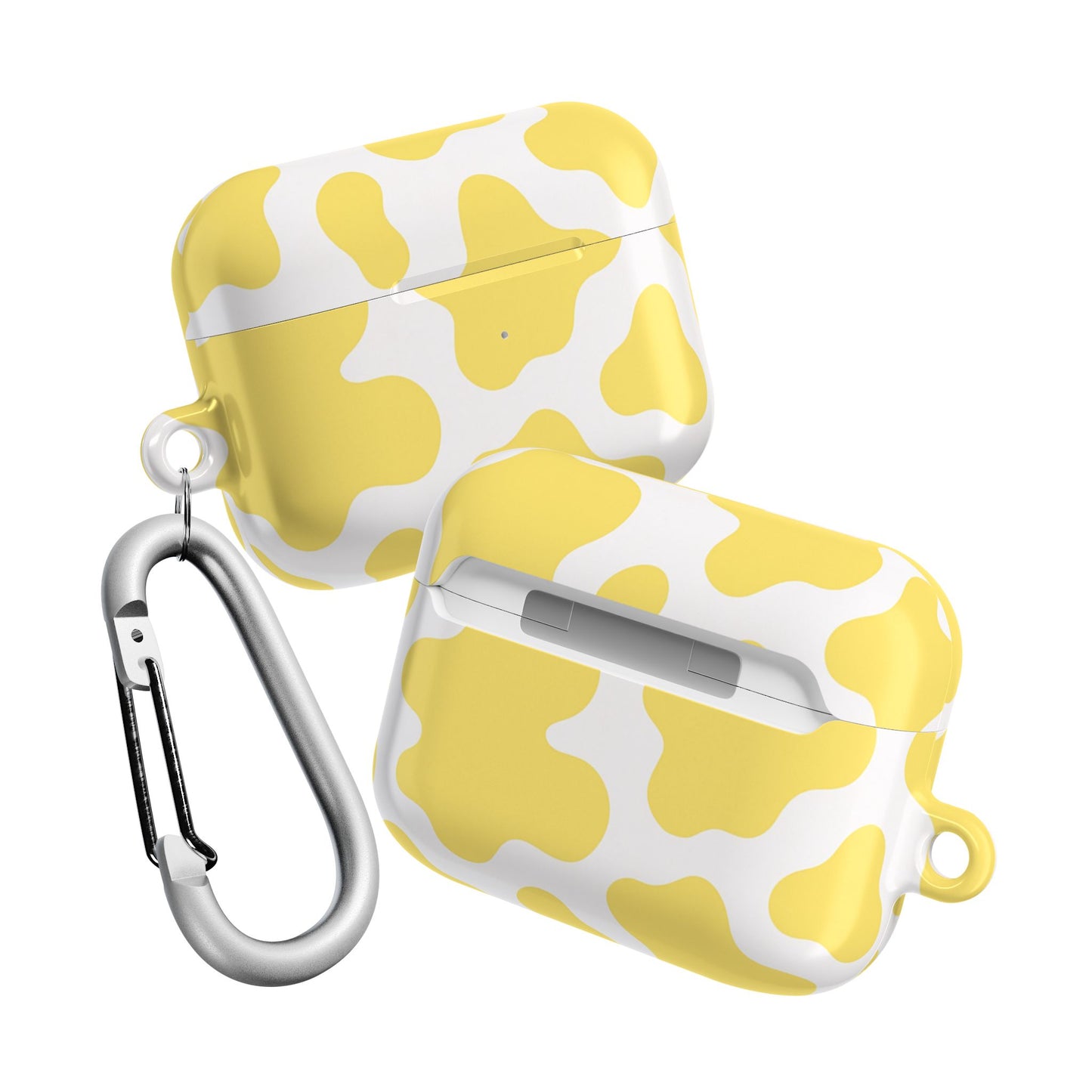 Yellow Cow Print AirPod Case