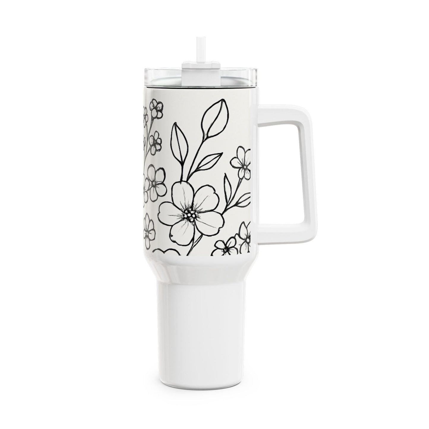 Flower Travel Tumbler, 40oz