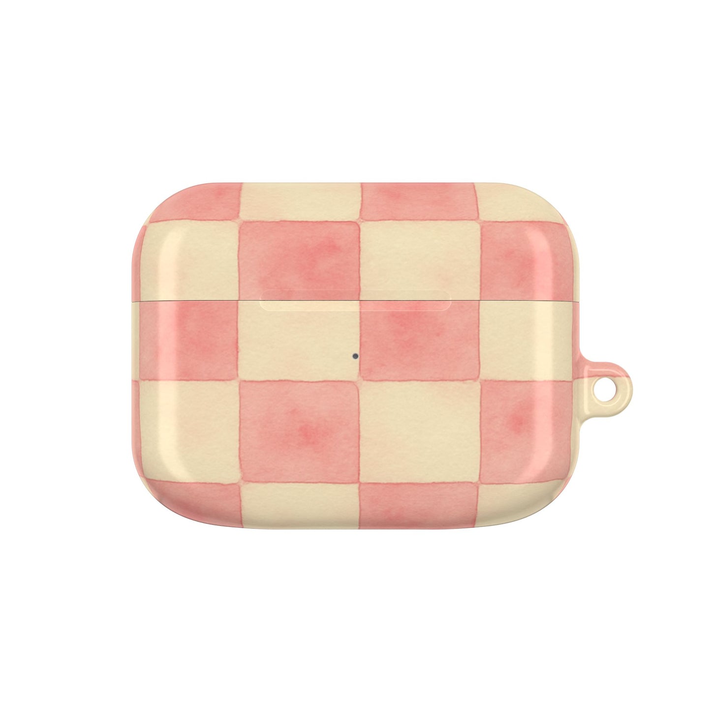 Pink Checkered AirPod Case