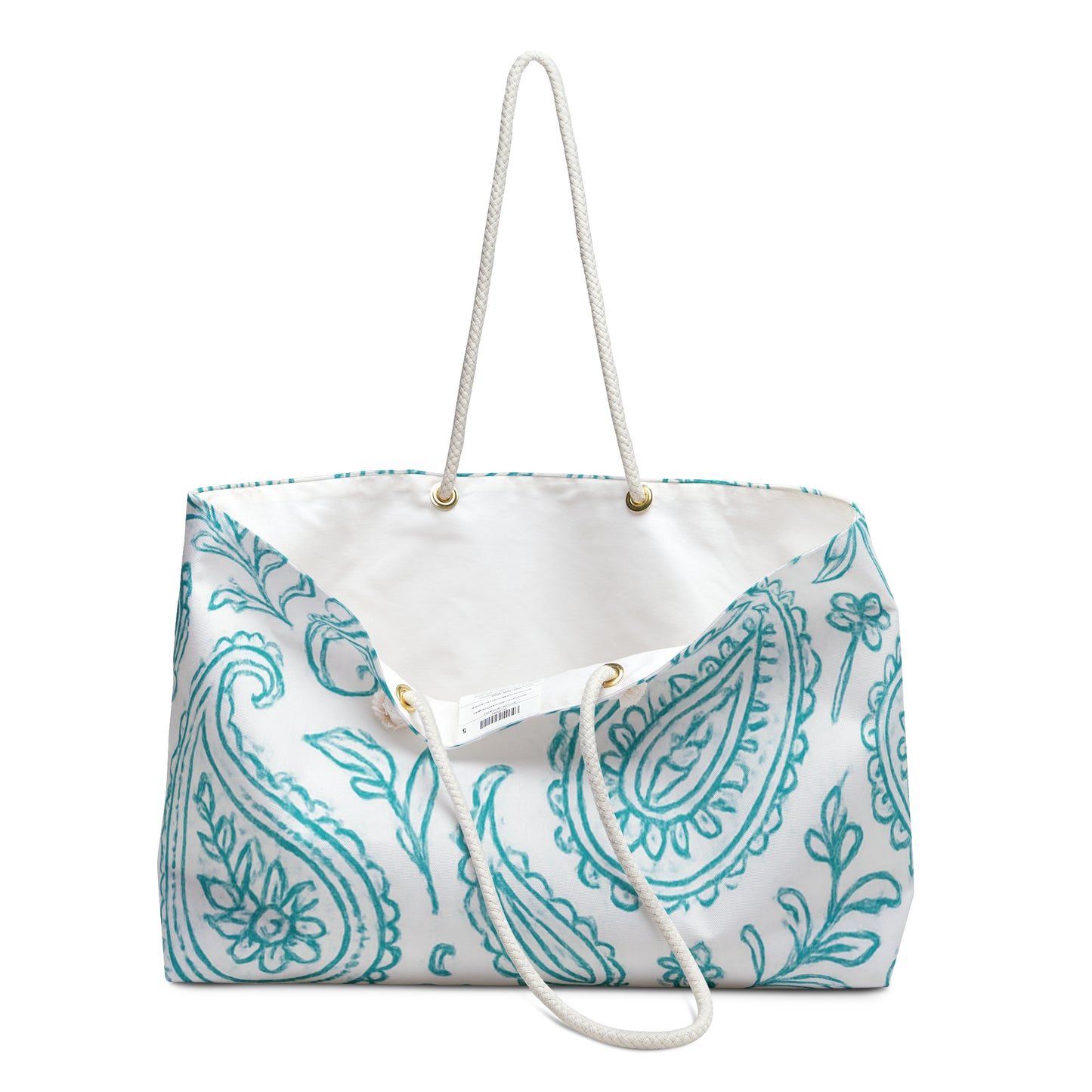 Blue Paisley Weekender Bag