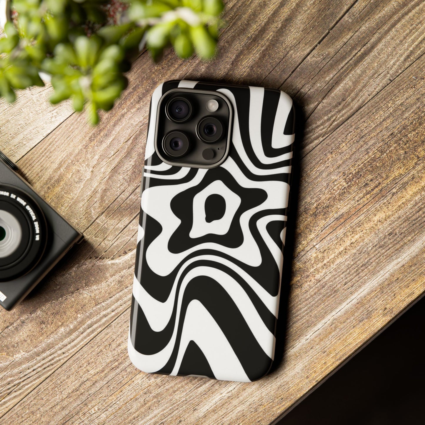 Black Swirl Phone Case