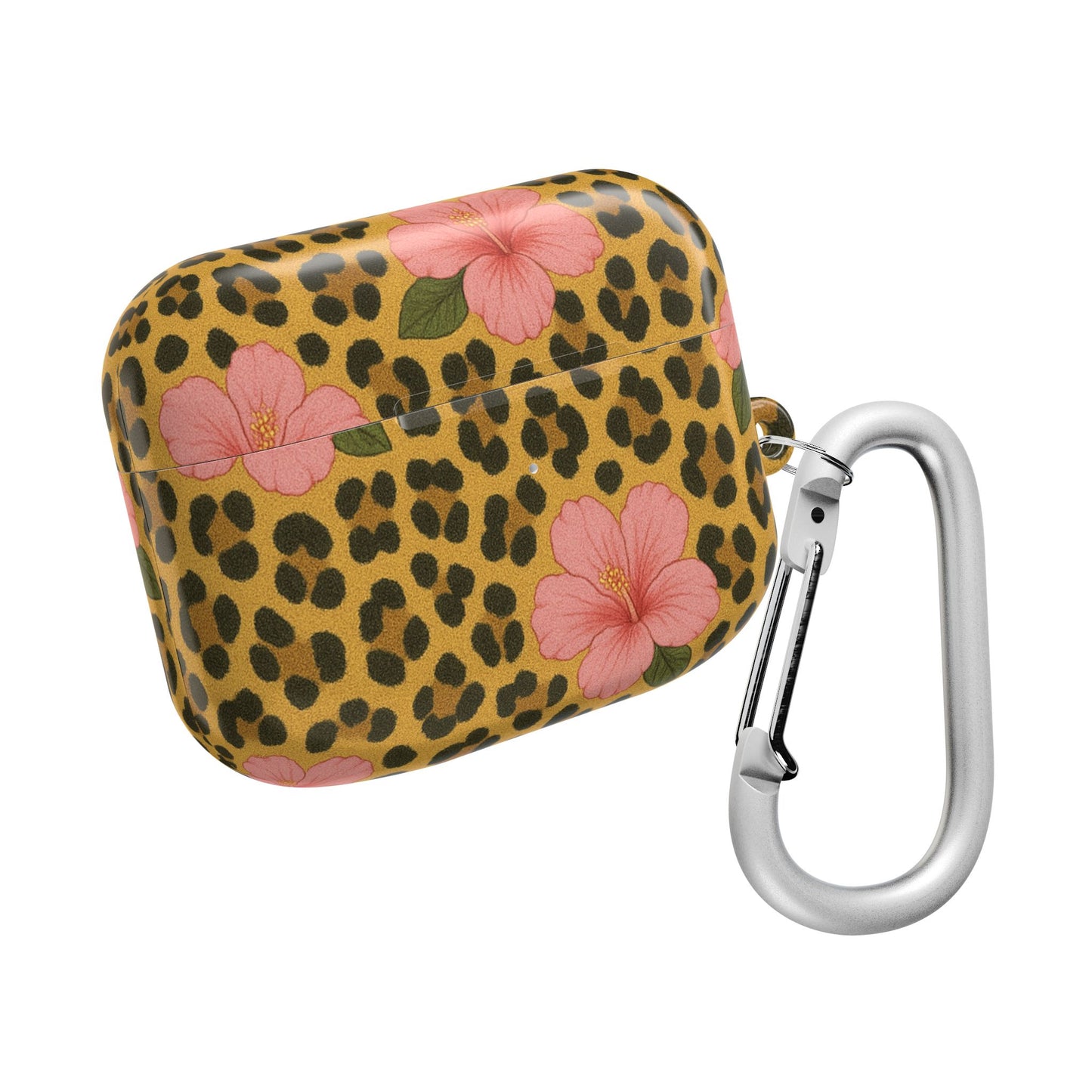Leopard Floral Print AirPod Case