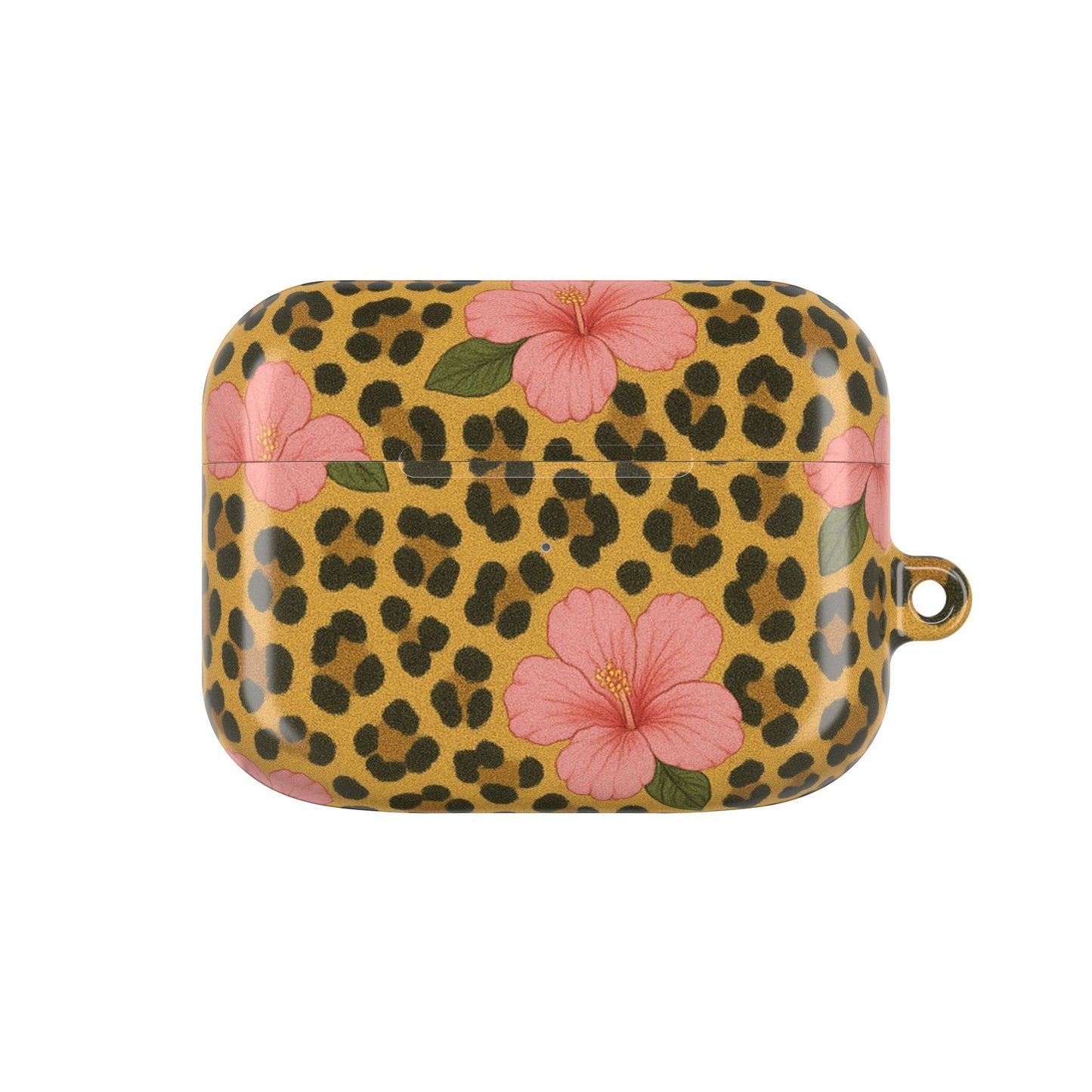 Leopard Floral Print AirPod Case