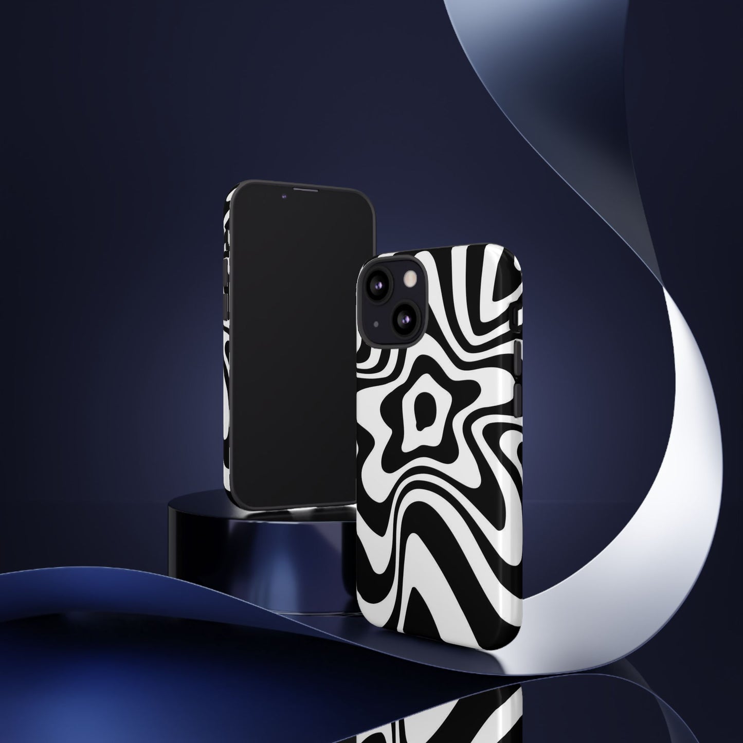 Black Swirl Phone Case