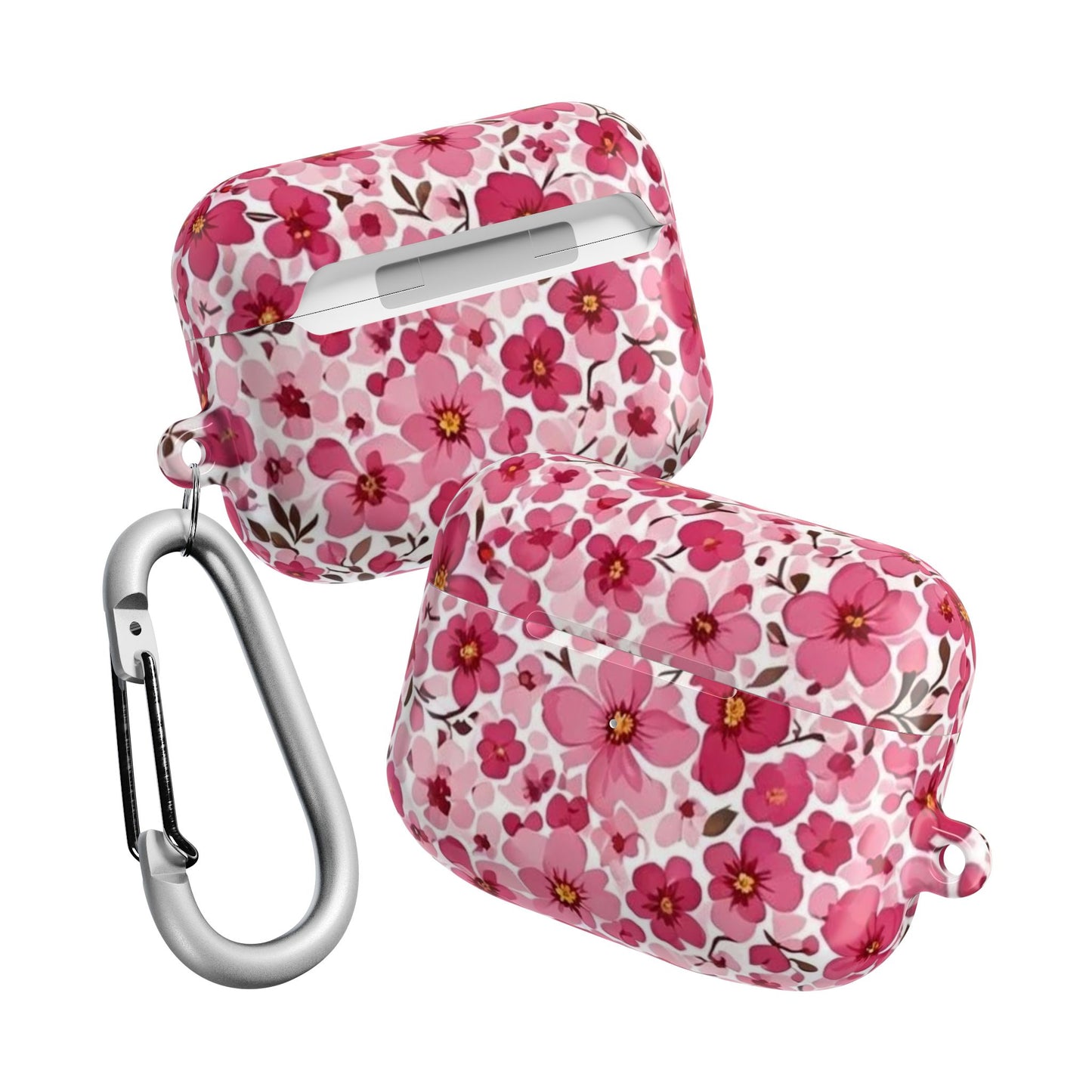 Pink Flowers AirPod Case