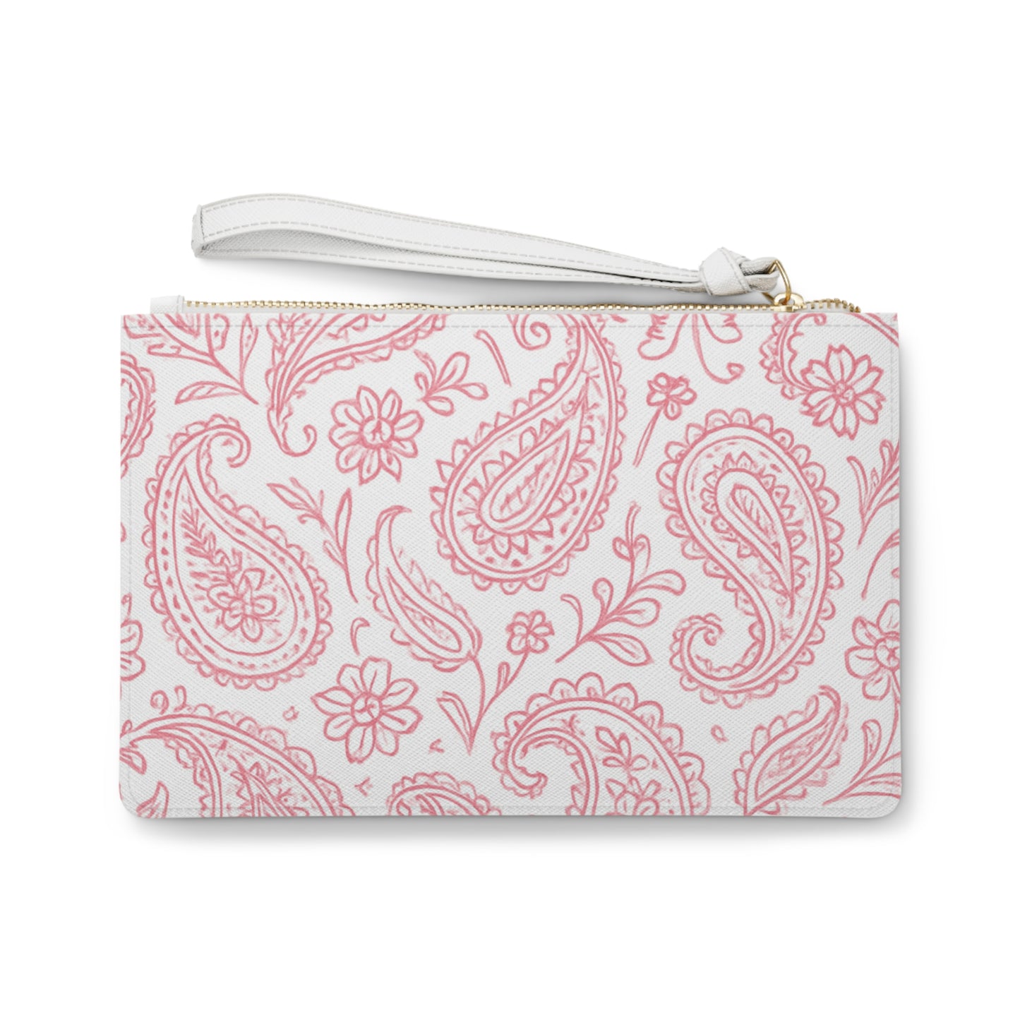 Pink Paisley Clutch Bag