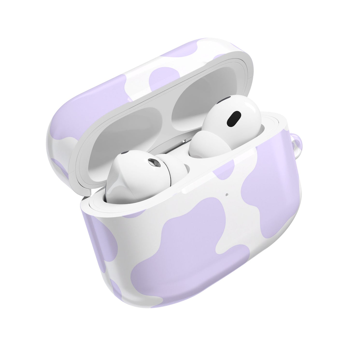 Purple Cow Print AirPod Case