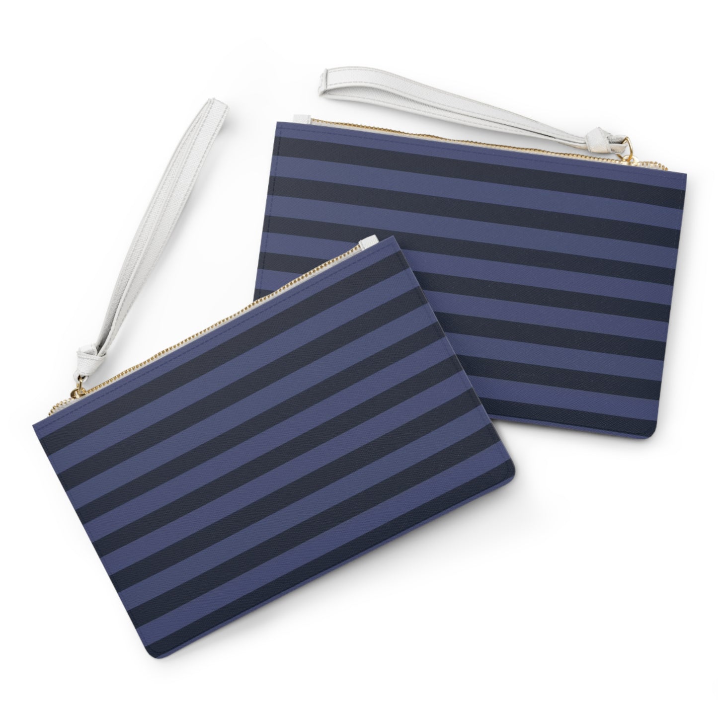 Navy Stripe Clutch Bag