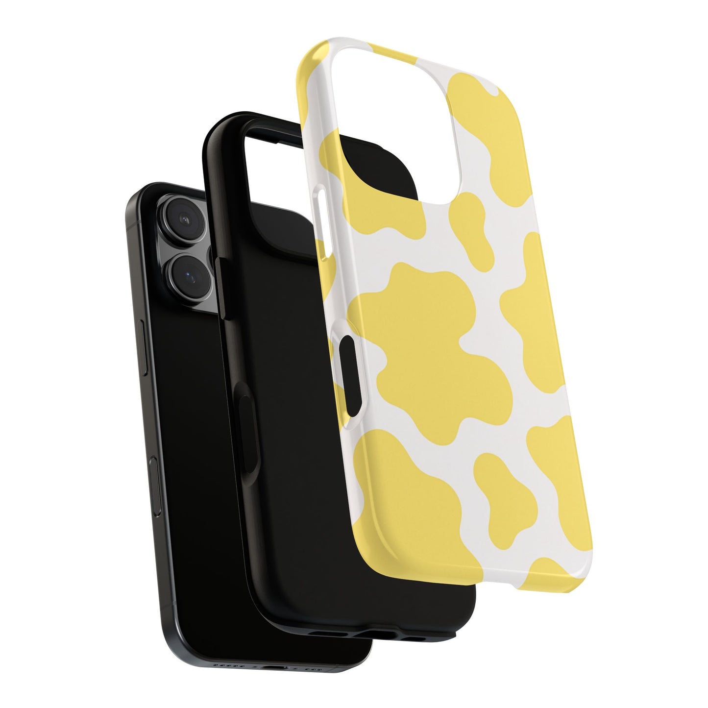 Yellow Cow Print Phone Case
