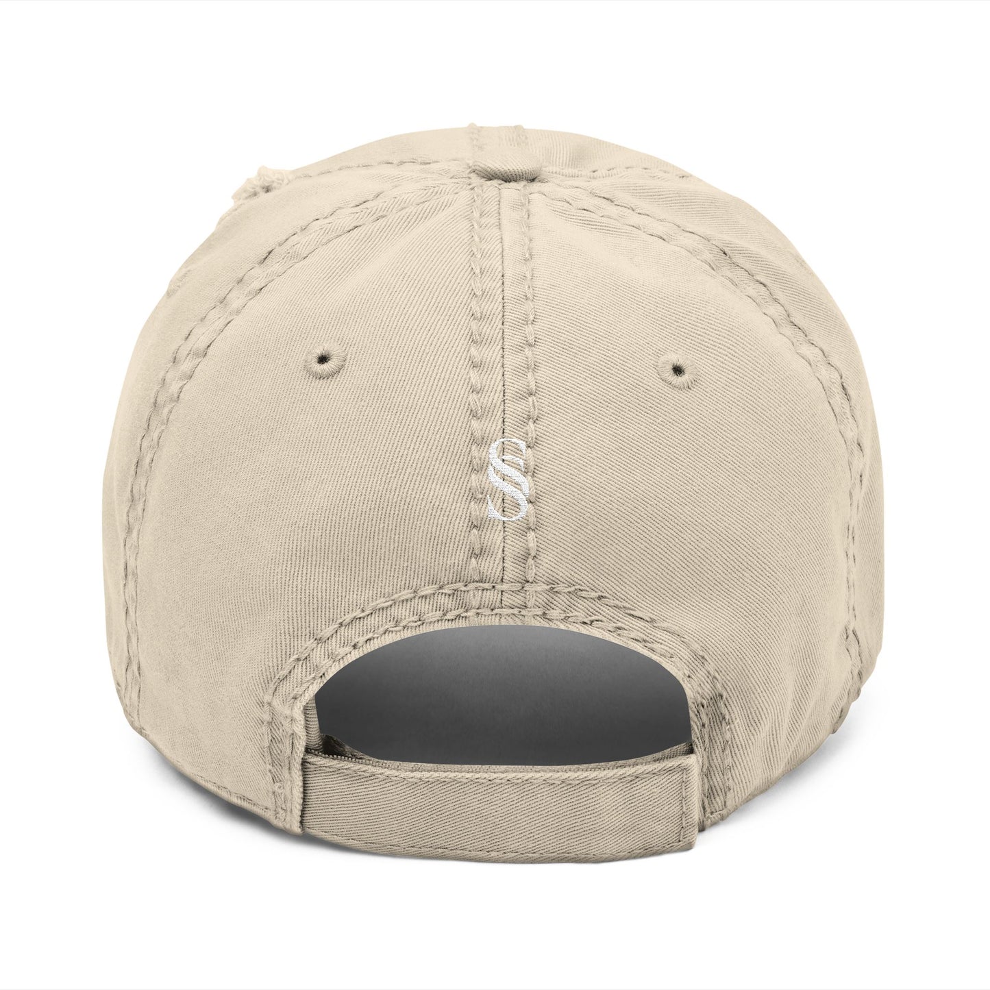 Pink Cross Distressed Hat