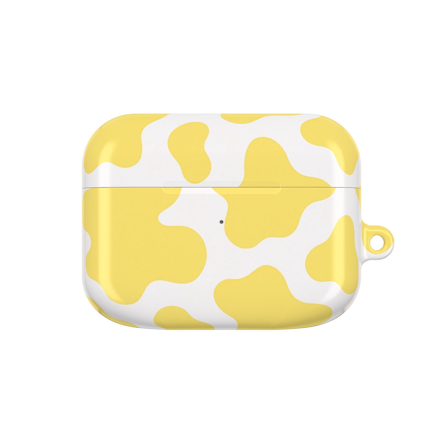Yellow Cow Print AirPod Case