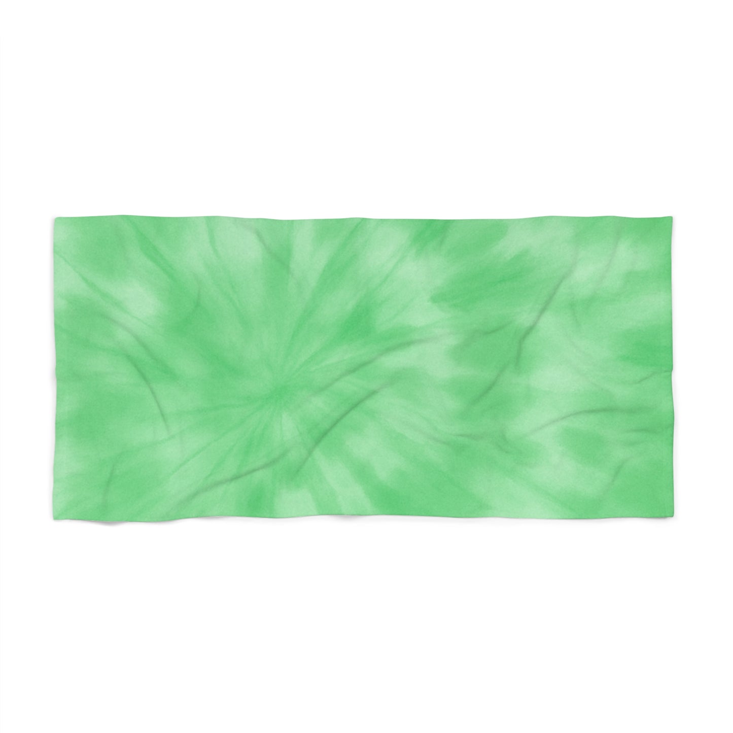 Green Tie-Dye Beach Towel
