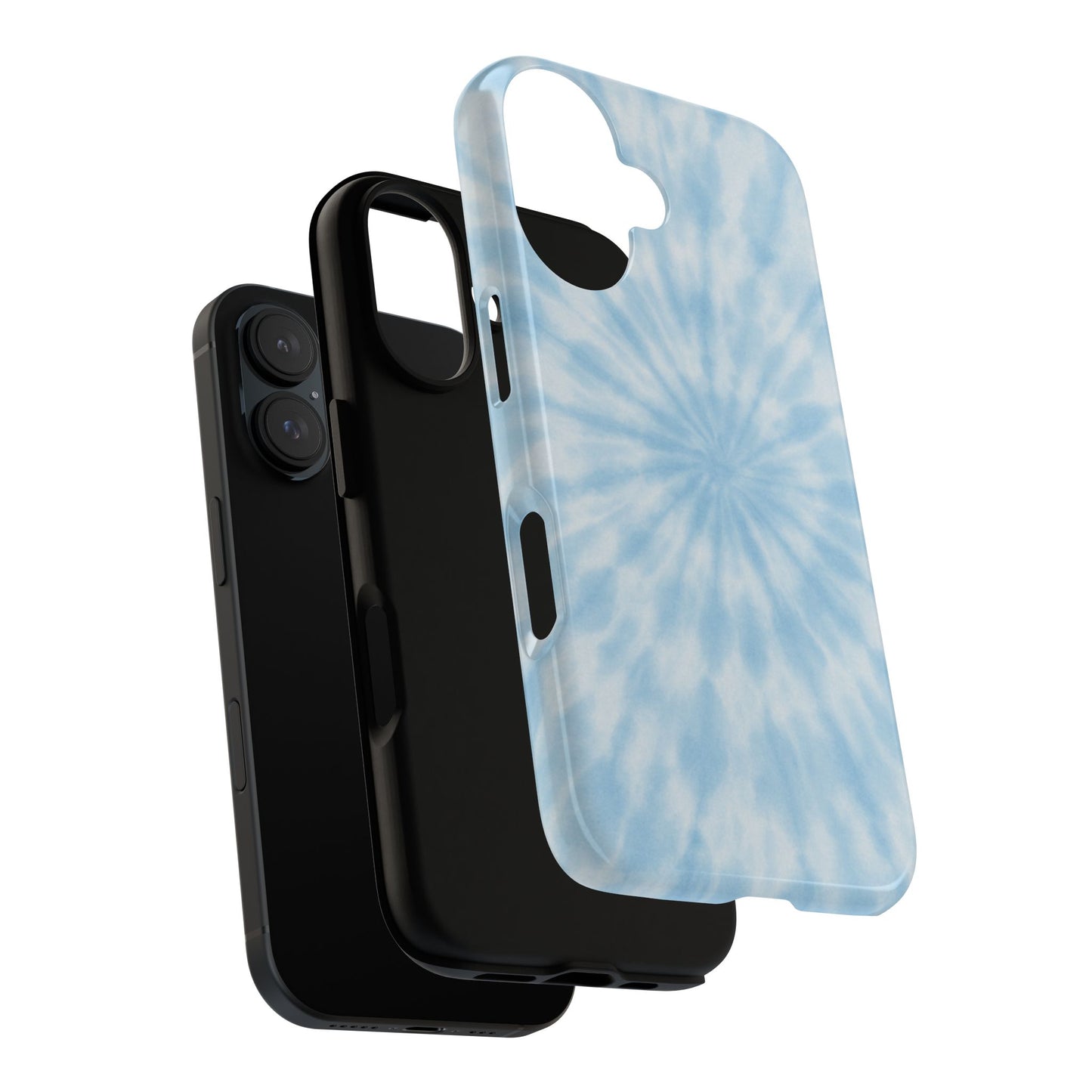 Light Blue Tie-Dye Phone Case