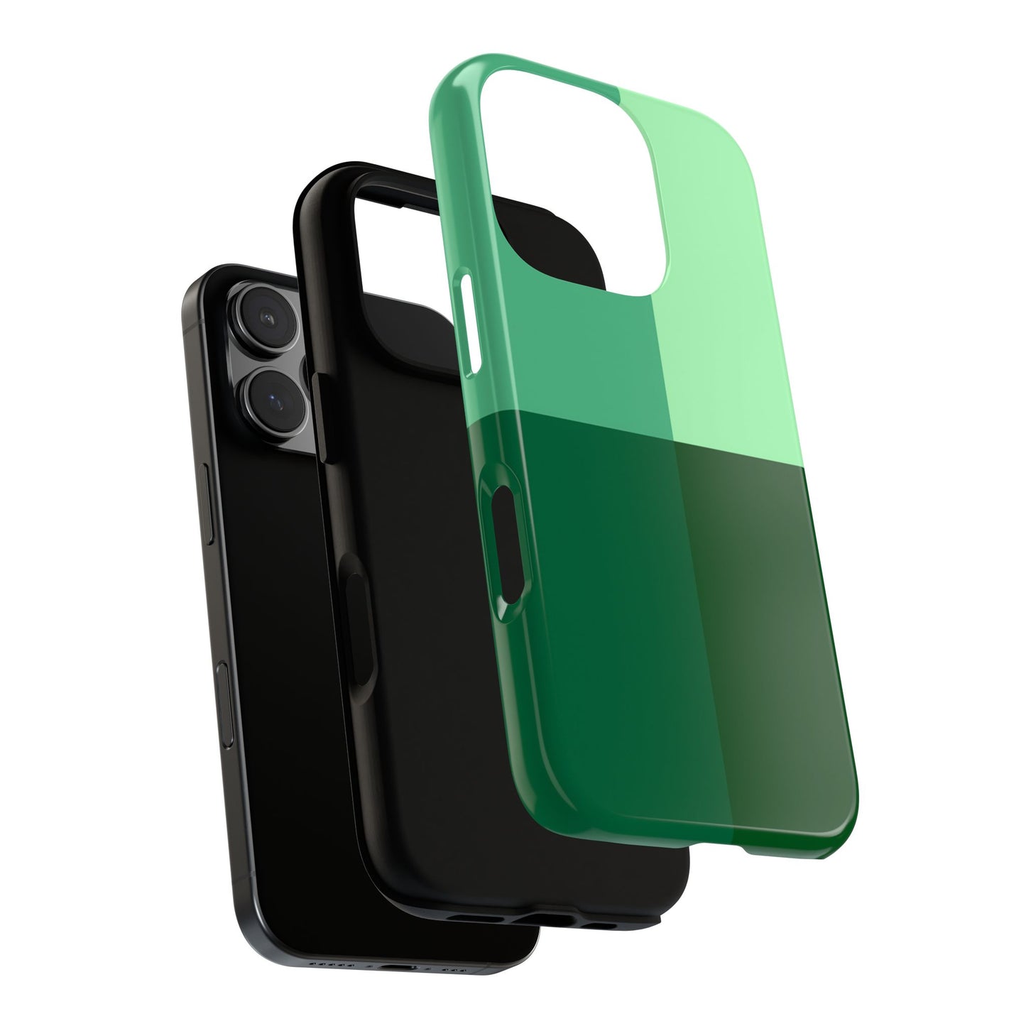 Green Colorblock Phone Case
