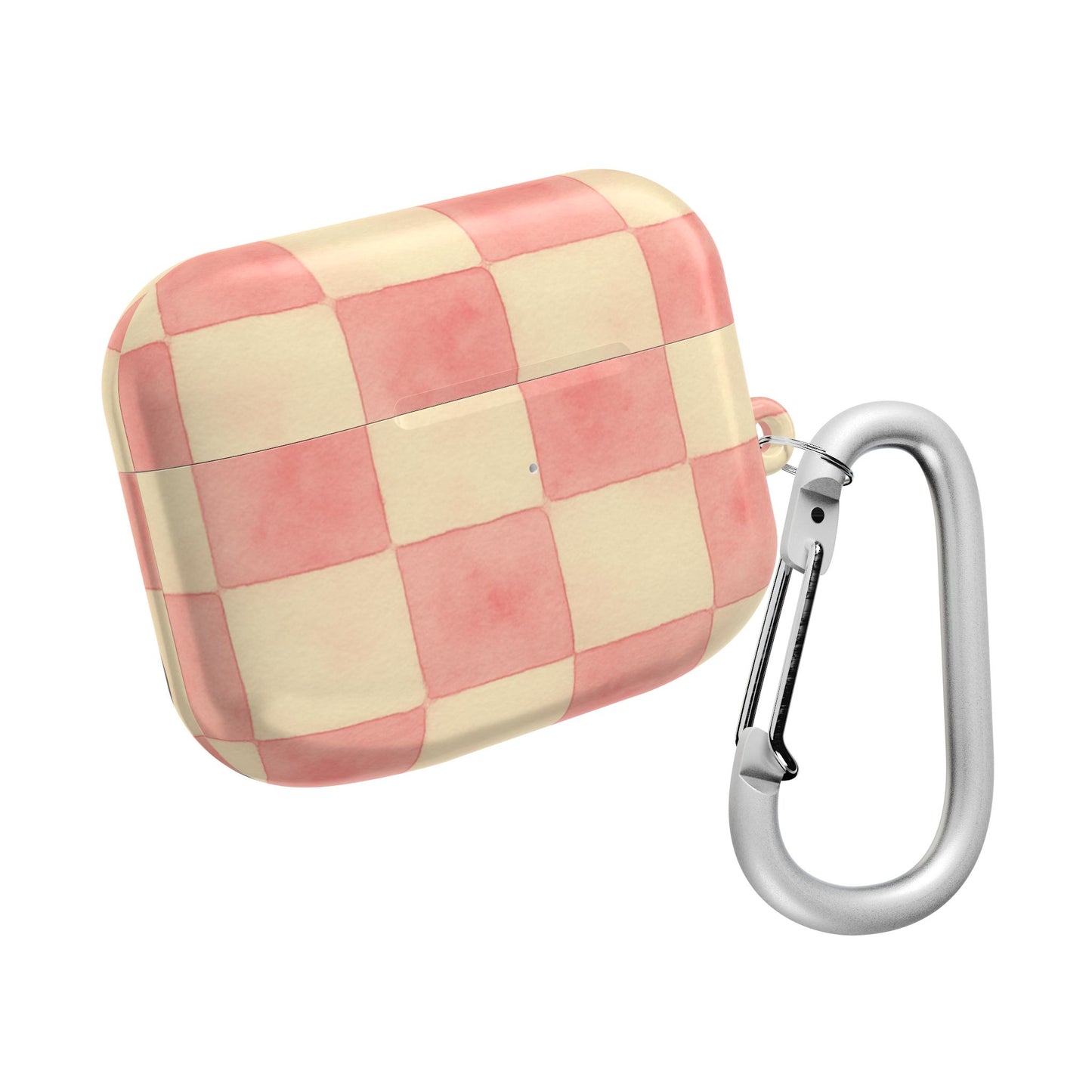 Pink Checkered AirPod Case