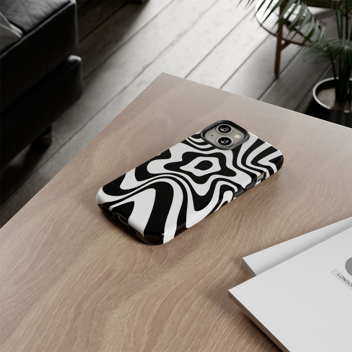 Black Swirl Phone Case